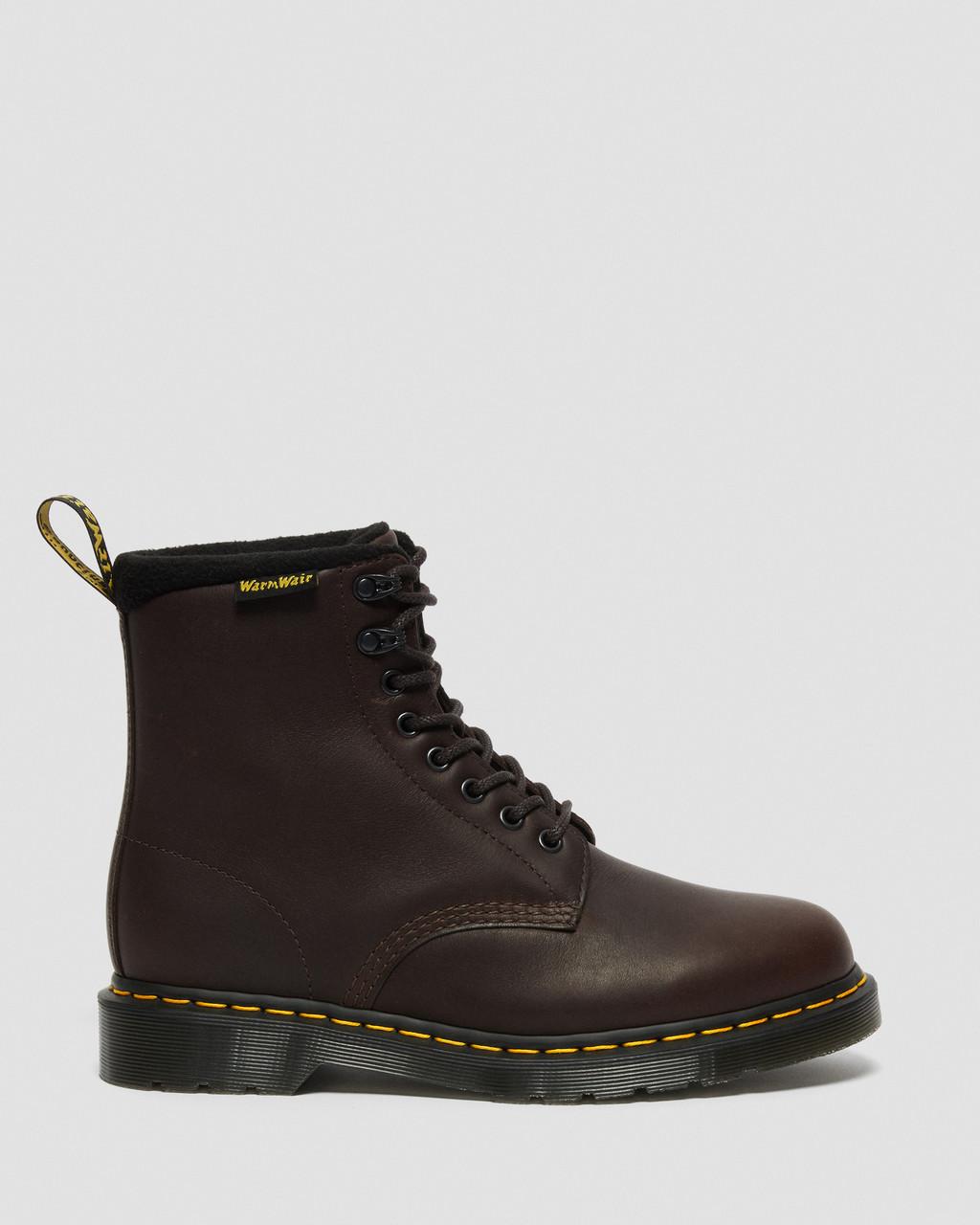 Botas con Cordones Dr Martens 1460 Warmwair Leather Mujer Marrom | 26172706