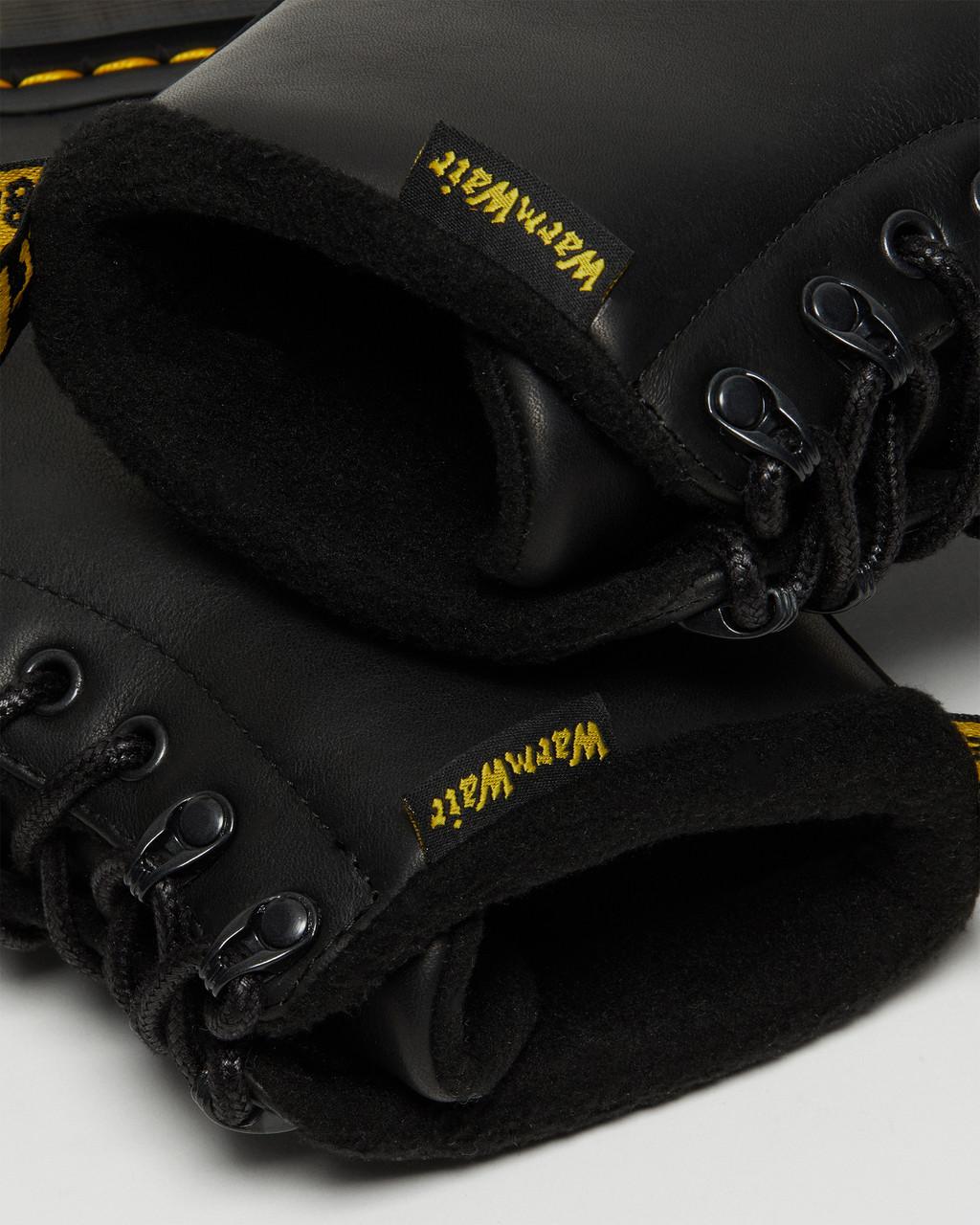 Botas con Cordones Dr Martens 1460 Warmwair Leather Mujer Negros | 30803759