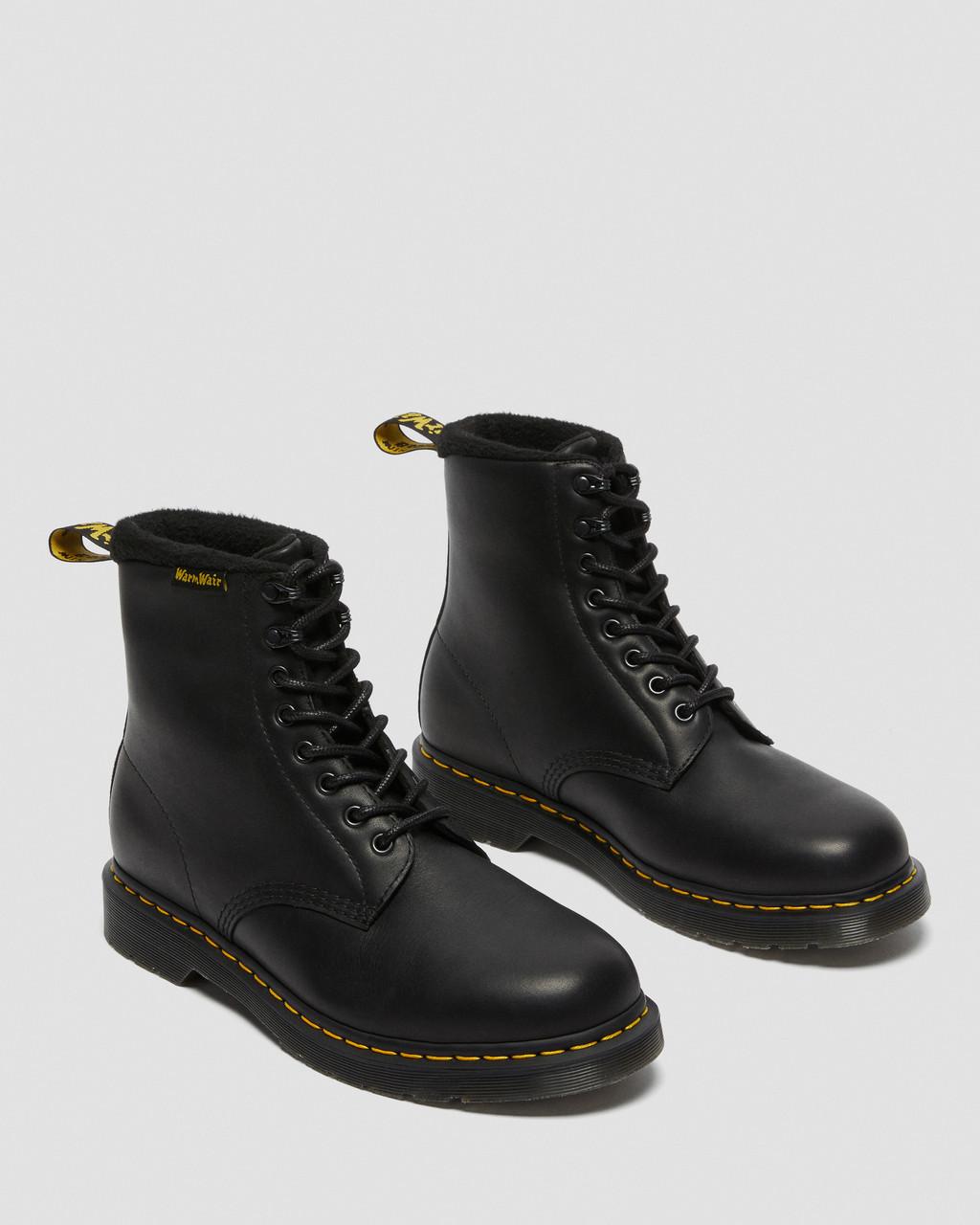 Botas con Cordones Dr Martens 1460 Warmwair Leather Mujer Negros | 30803759