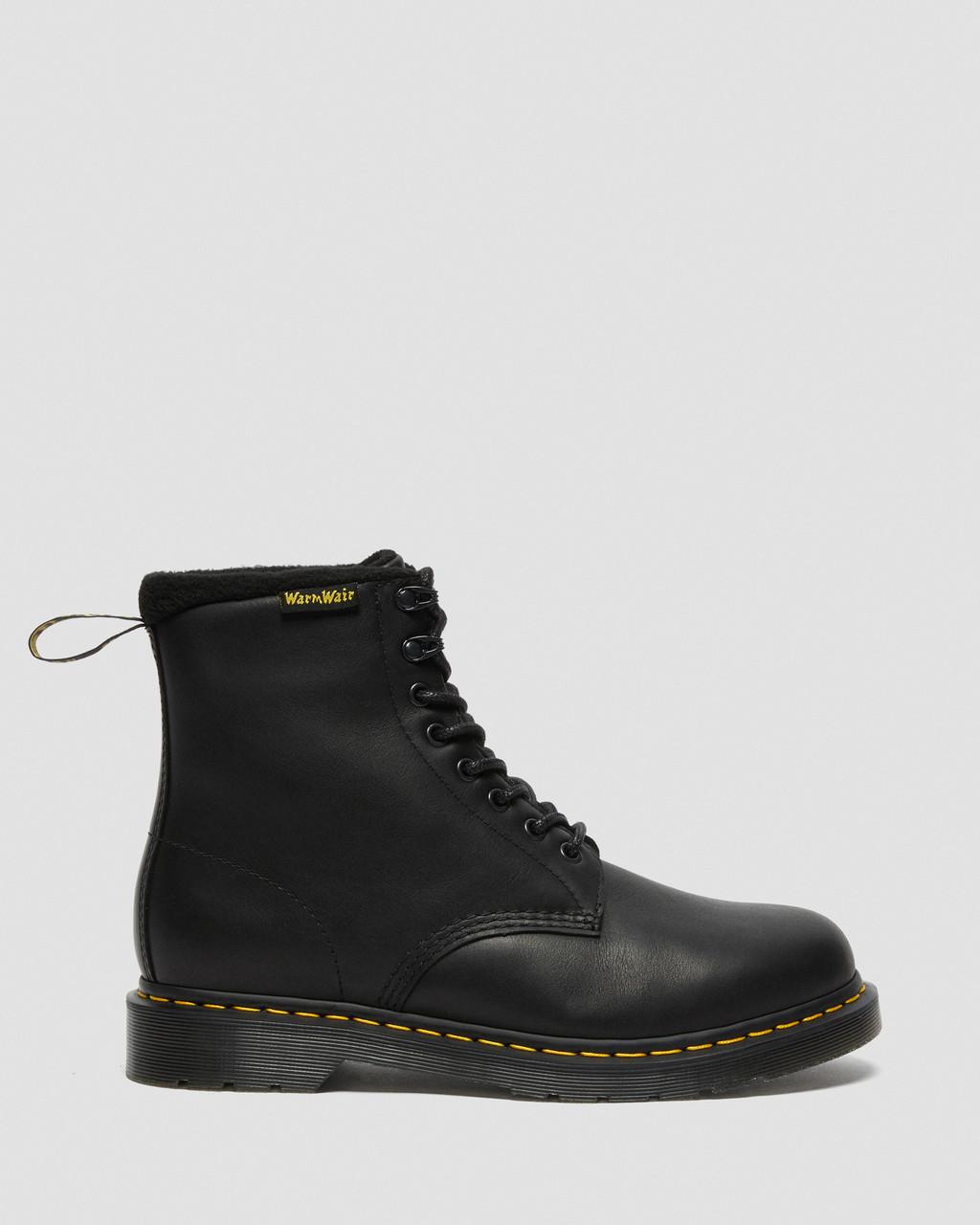 Botas con Cordones Dr Martens 1460 Warmwair Leather Mujer Negros | 30803759