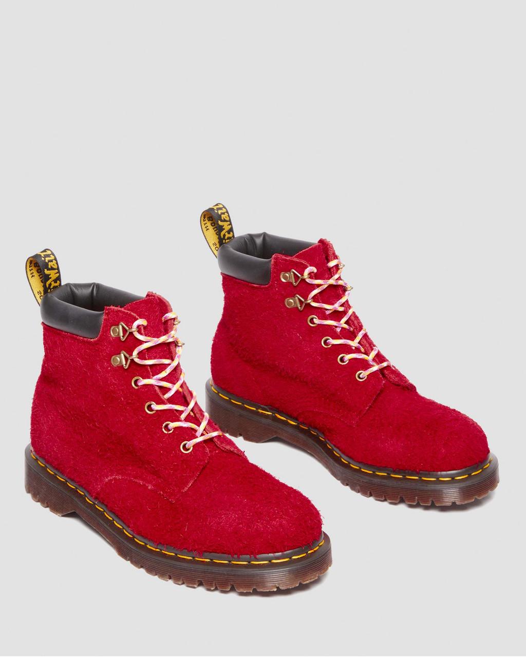 Botas con Cordones Dr Martens 939 Ben Suede Padded Collar Hombre Rojos | 41641308