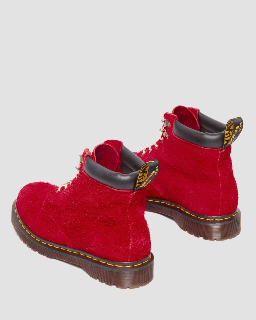 Botas con Cordones Dr Martens 939 Ben Suede Padded Collar Hombre Rojos | 41641308