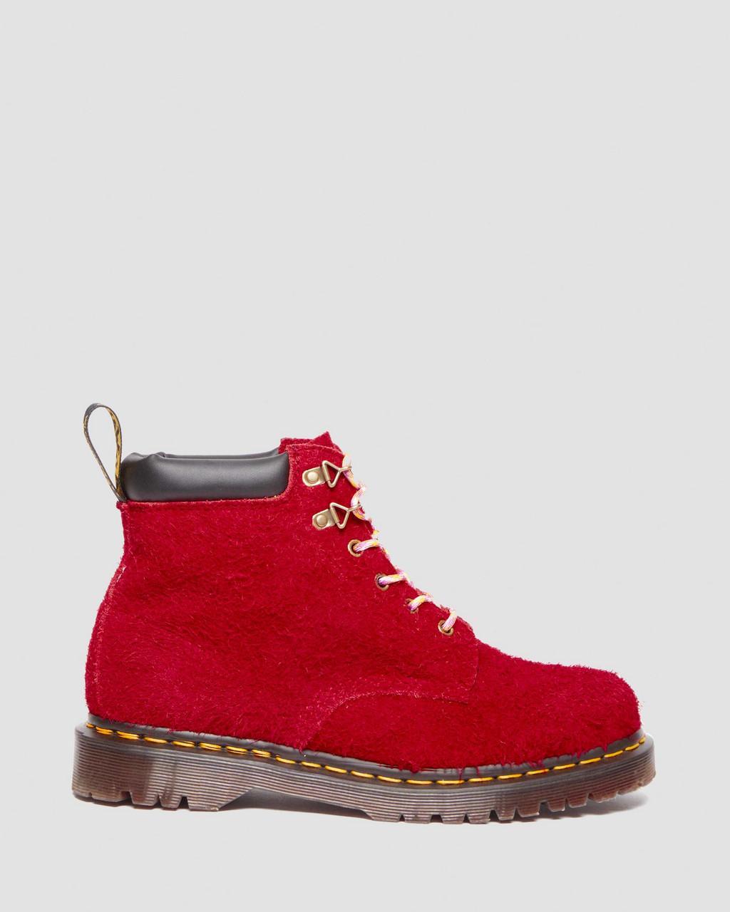 Botas con Cordones Dr Martens 939 Ben Suede Padded Collar Hombre Rojos | 41641308