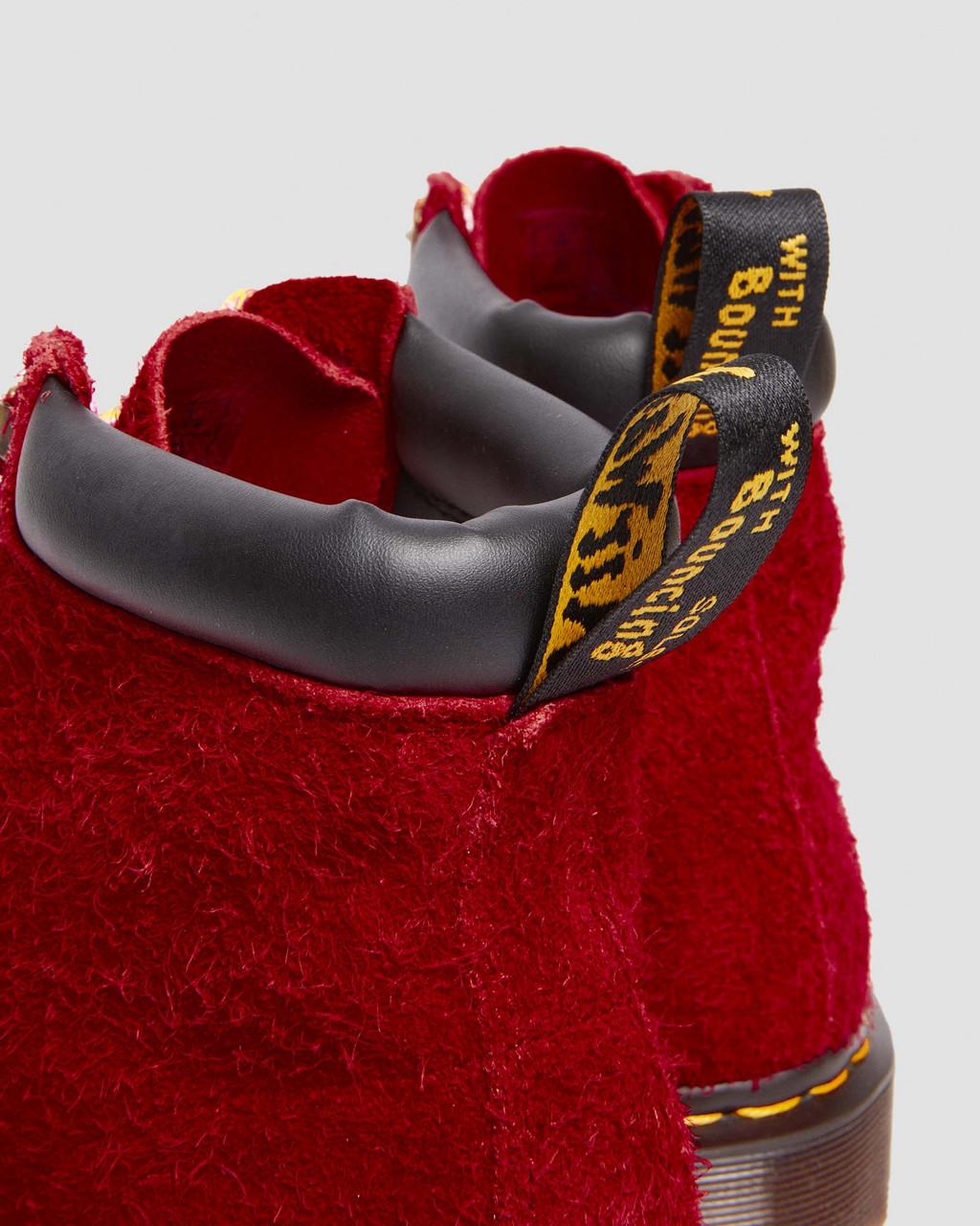 Botas con Cordones Dr Martens 939 Ben Suede Padded Collar Hombre Rojos | 41641308