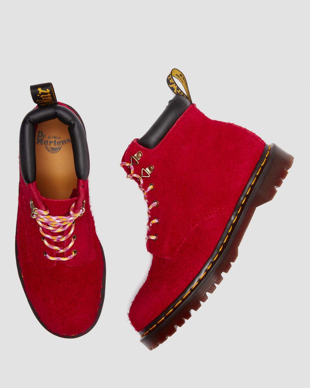 Botas con Cordones Dr Martens 939 Ben Suede Padded Collar Mujer Rojos | 55667577