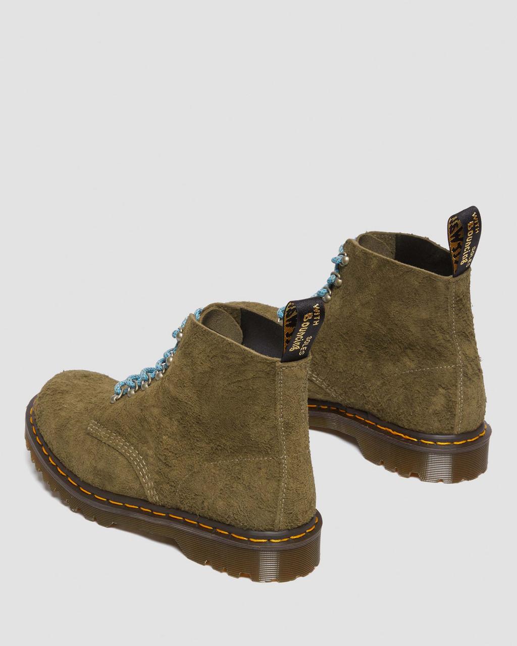 Botines Dr Martens 101 Made in England Hardware Suede Mujer Verde Oliva | 73221100