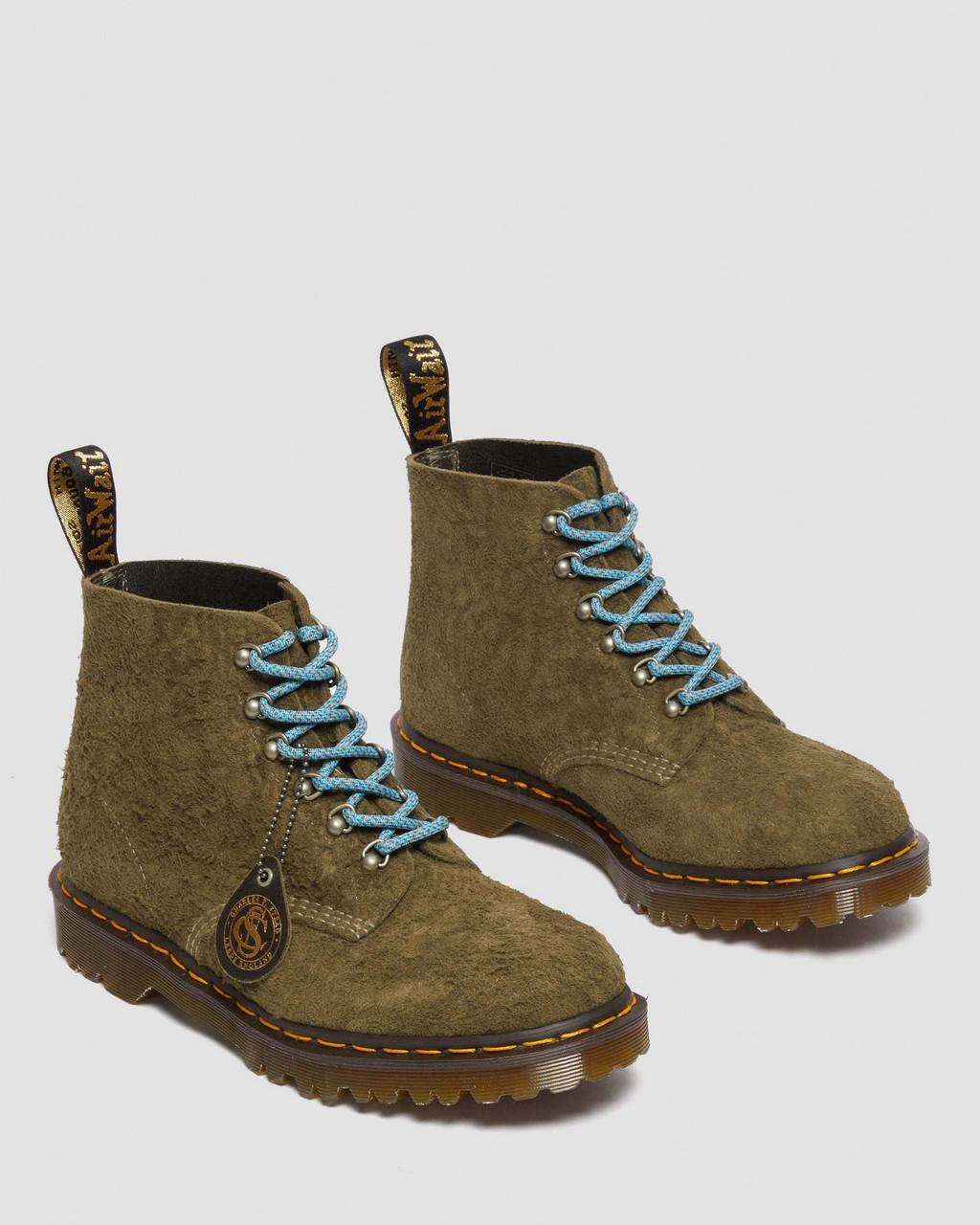 Botines Dr Martens 101 Made in England Hardware Suede Hombre Marrom | 74393644