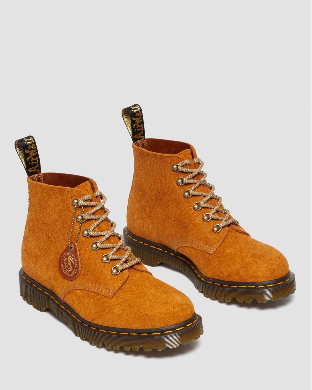 Botines Dr Martens 101 Made in England Hardware Suede Mujer Marrom | 12513579