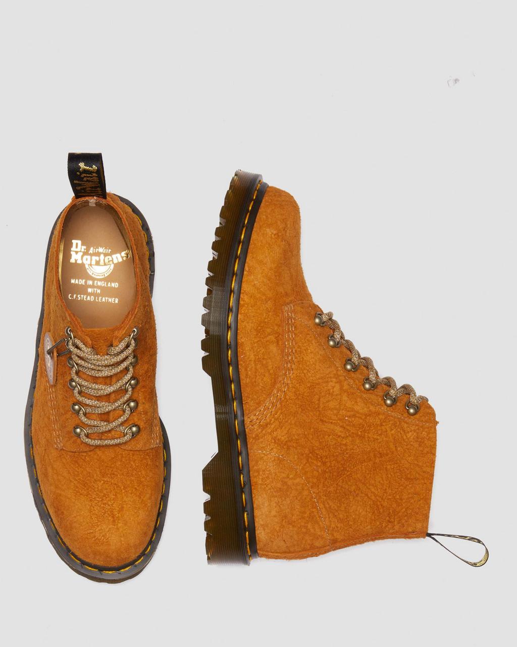 Botines Dr Martens 101 Made in England Hardware Suede Mujer Marrom | 12513579
