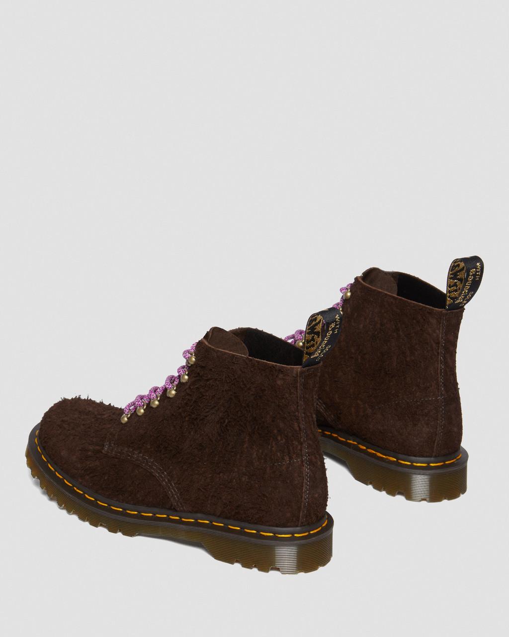 Botines Dr Martens 101 Made in England Hardware Suede Mujer Marrom | 17330384