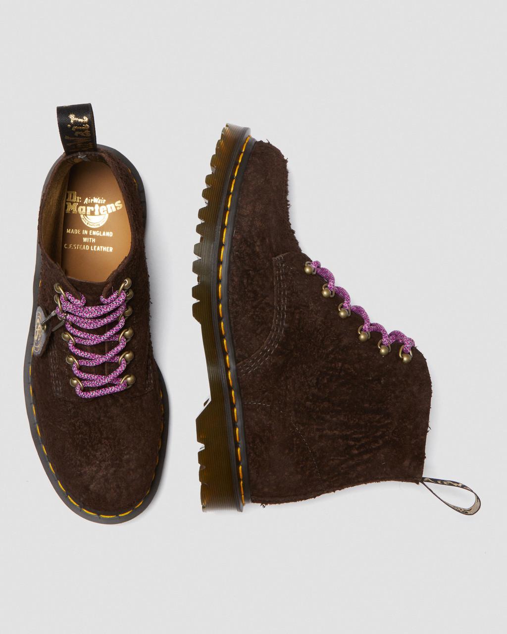 Botines Dr Martens 101 Made in England Hardware Suede Mujer Marrom | 17330384
