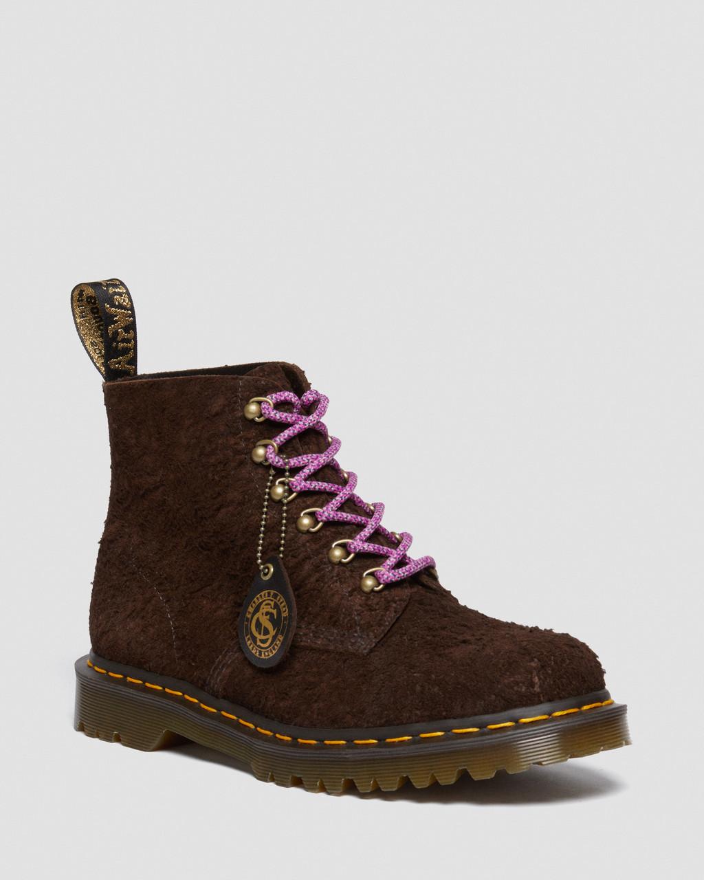 Botines Dr Martens 101 Made in England Hardware Suede Mujer Marrom | 17330384