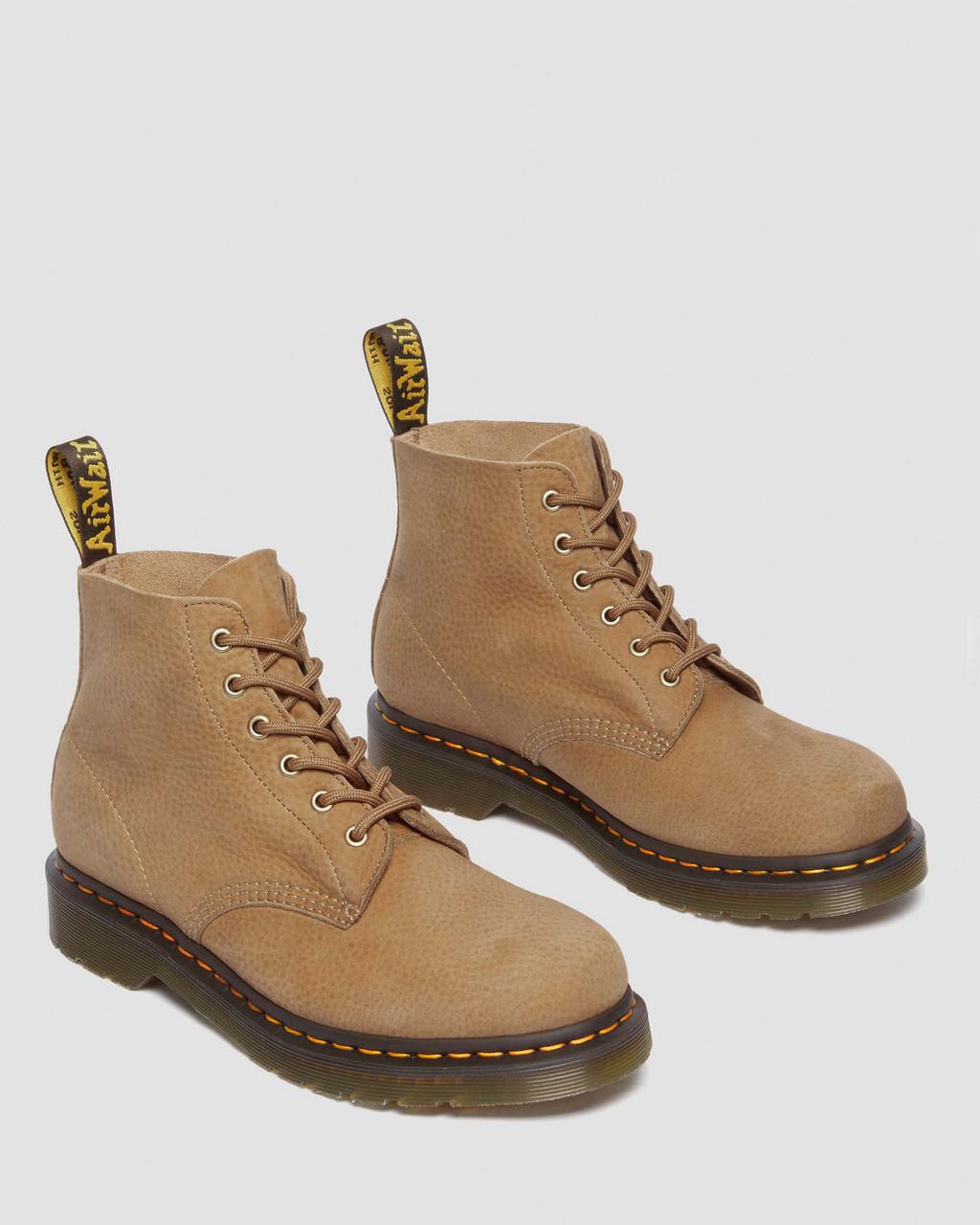 Botines Dr Martens 101 Tumbled Nubuck Leather Hombre Marrom | 92892793