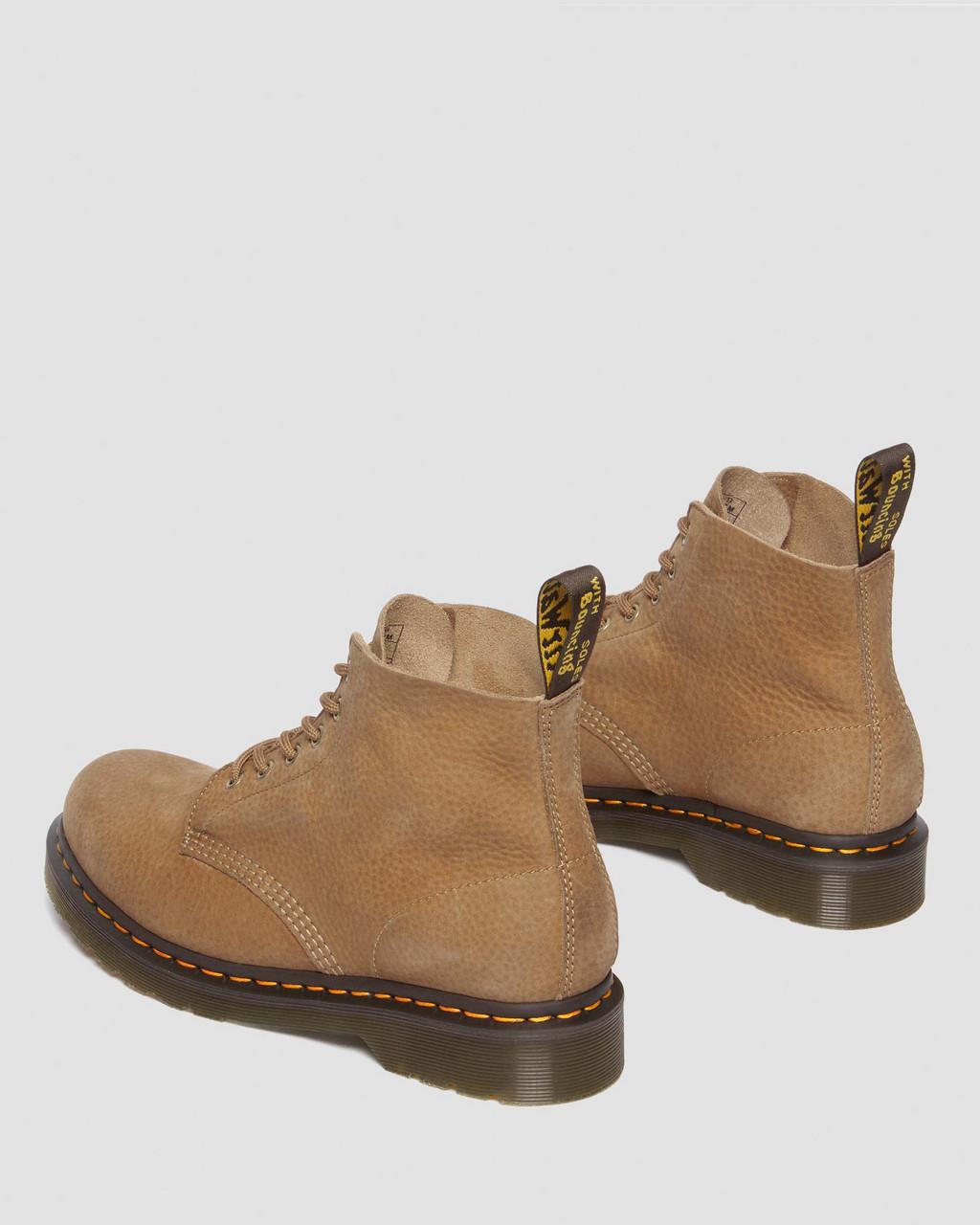 Botines Dr Martens 101 Tumbled Nubuck Leather Hombre Marrom | 92892793