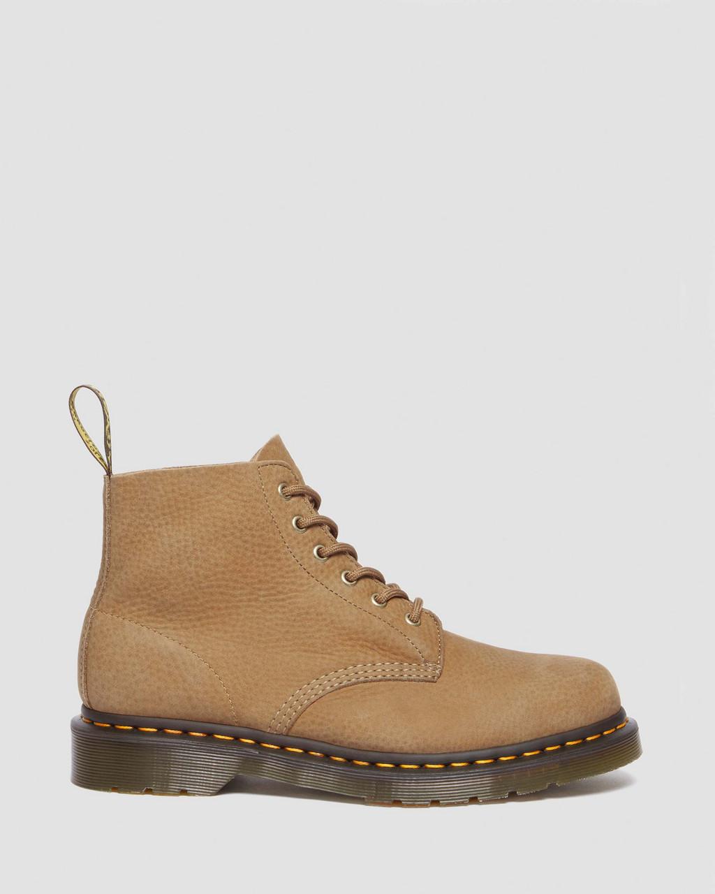 Botines Dr Martens 101 Tumbled Nubuck Leather Hombre Marrom | 92892793