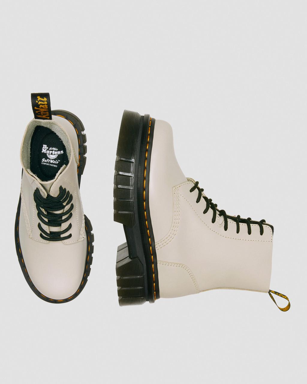 Botines Dr Martens Audrick Nappa Leather Platform Mujer Beige | 17708803
