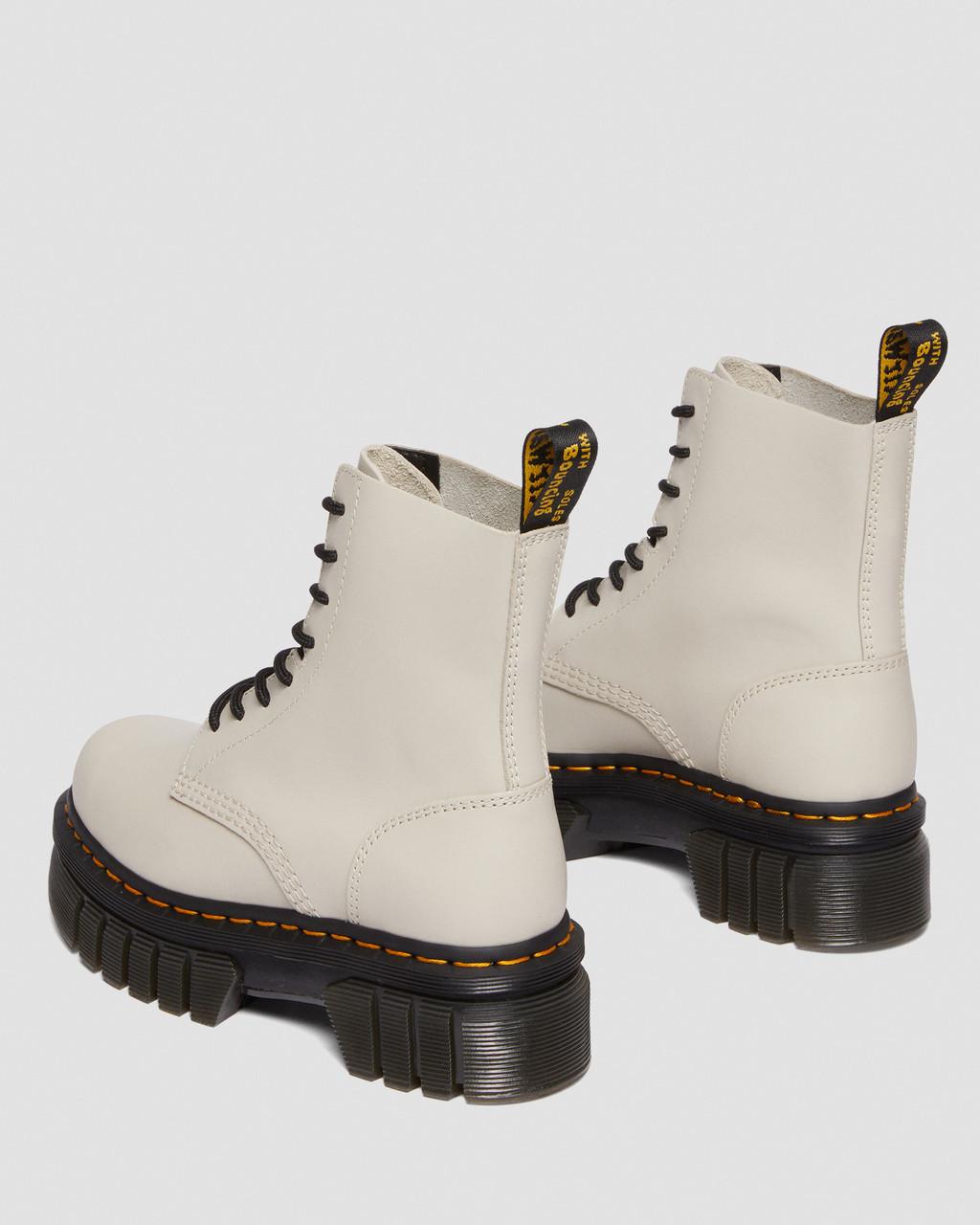Botines Dr Martens Audrick Nappa Leather Platform Mujer Beige | 17708803