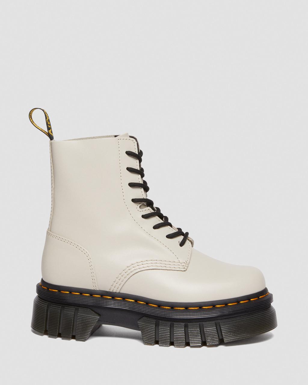 Botines Dr Martens Audrick Nappa Leather Platform Mujer Beige | 17708803
