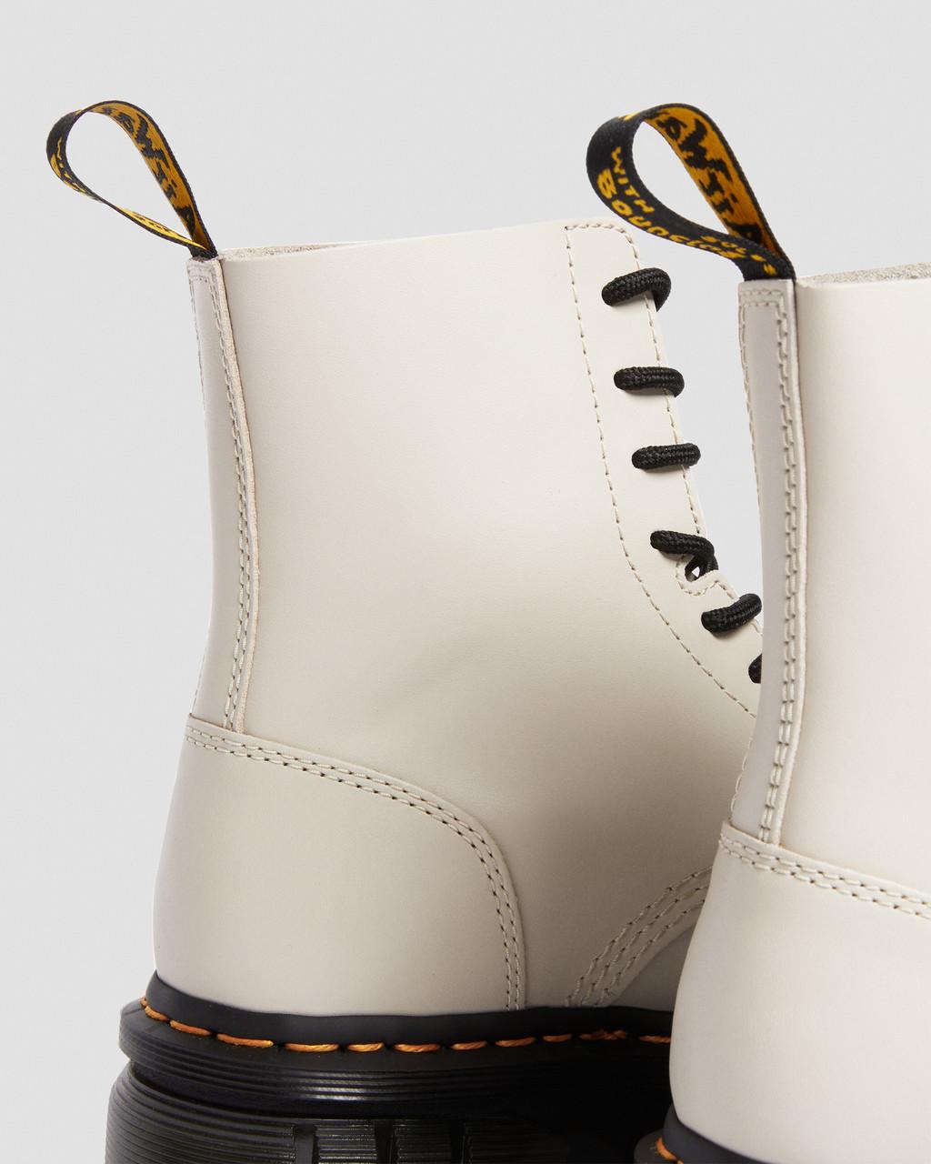Botines Dr Martens Audrick Nappa Leather Platform Mujer Beige | 17708803