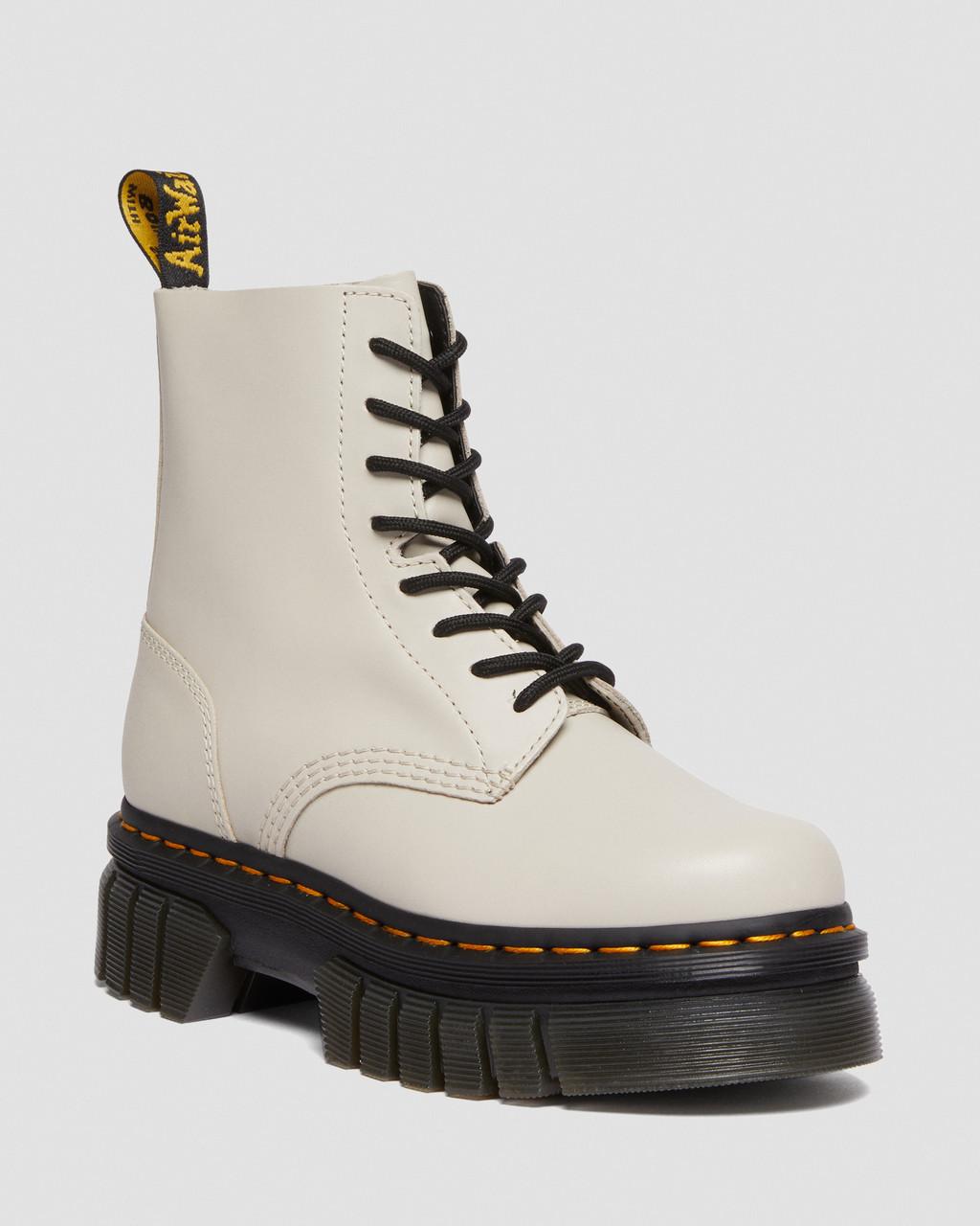Botines Dr Martens Audrick Nappa Leather Platform Mujer Beige | 17708803