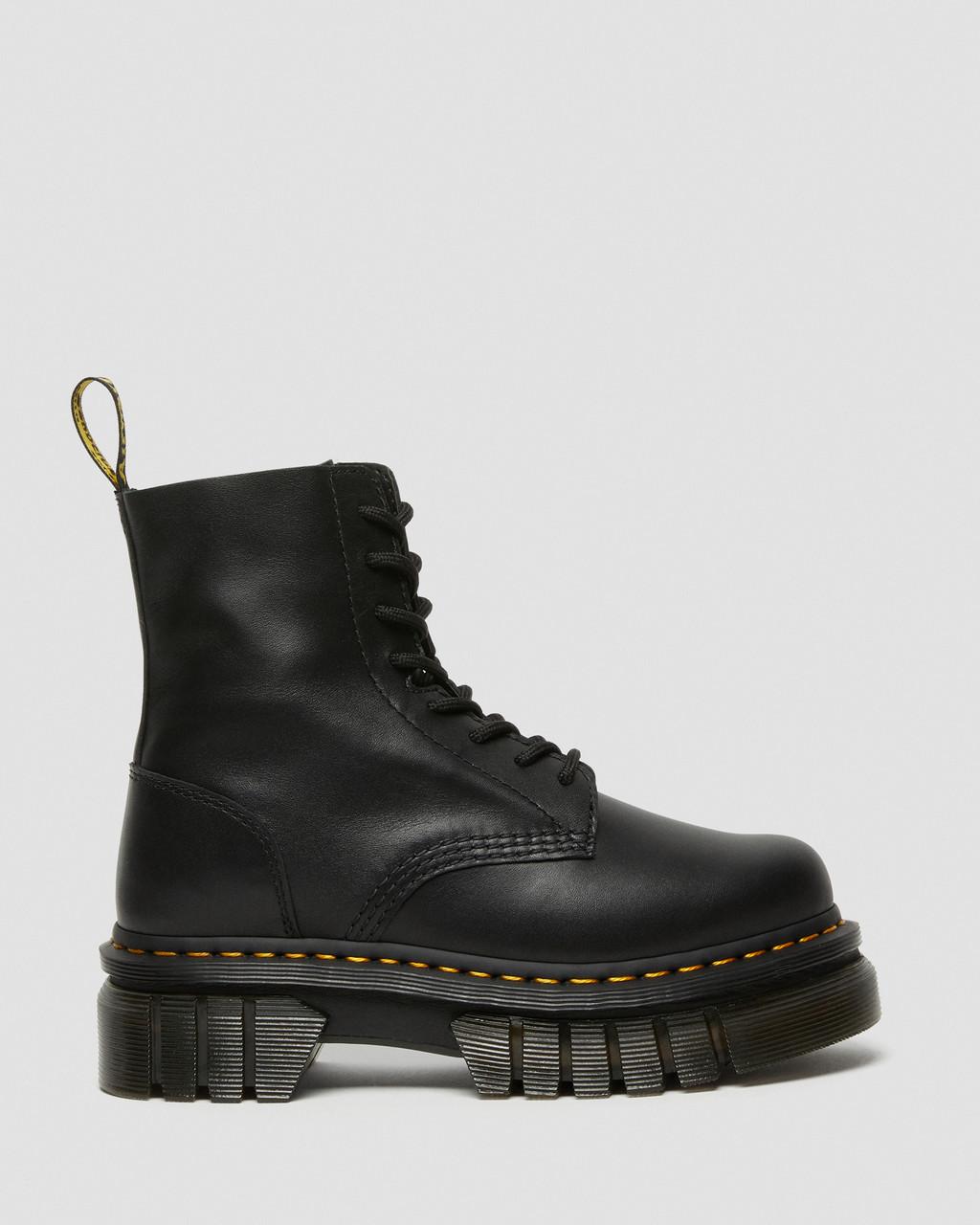 Botines Dr Martens Audrick Nappa Leather Platform Mujer Negros | 54377751