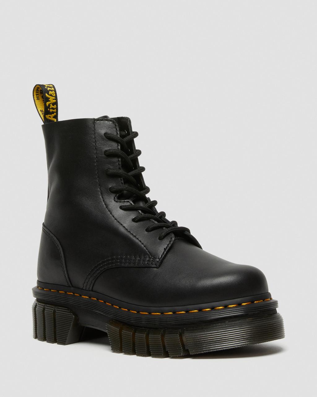 Botines Dr Martens Audrick Nappa Leather Platform Mujer Negros | 54377751