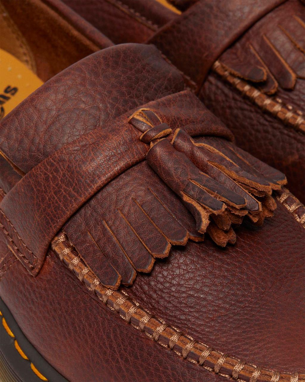 Mocasines Dr Martens Adrian Ambassador Yellow Stitch Leather Hombre Vino | 27030092