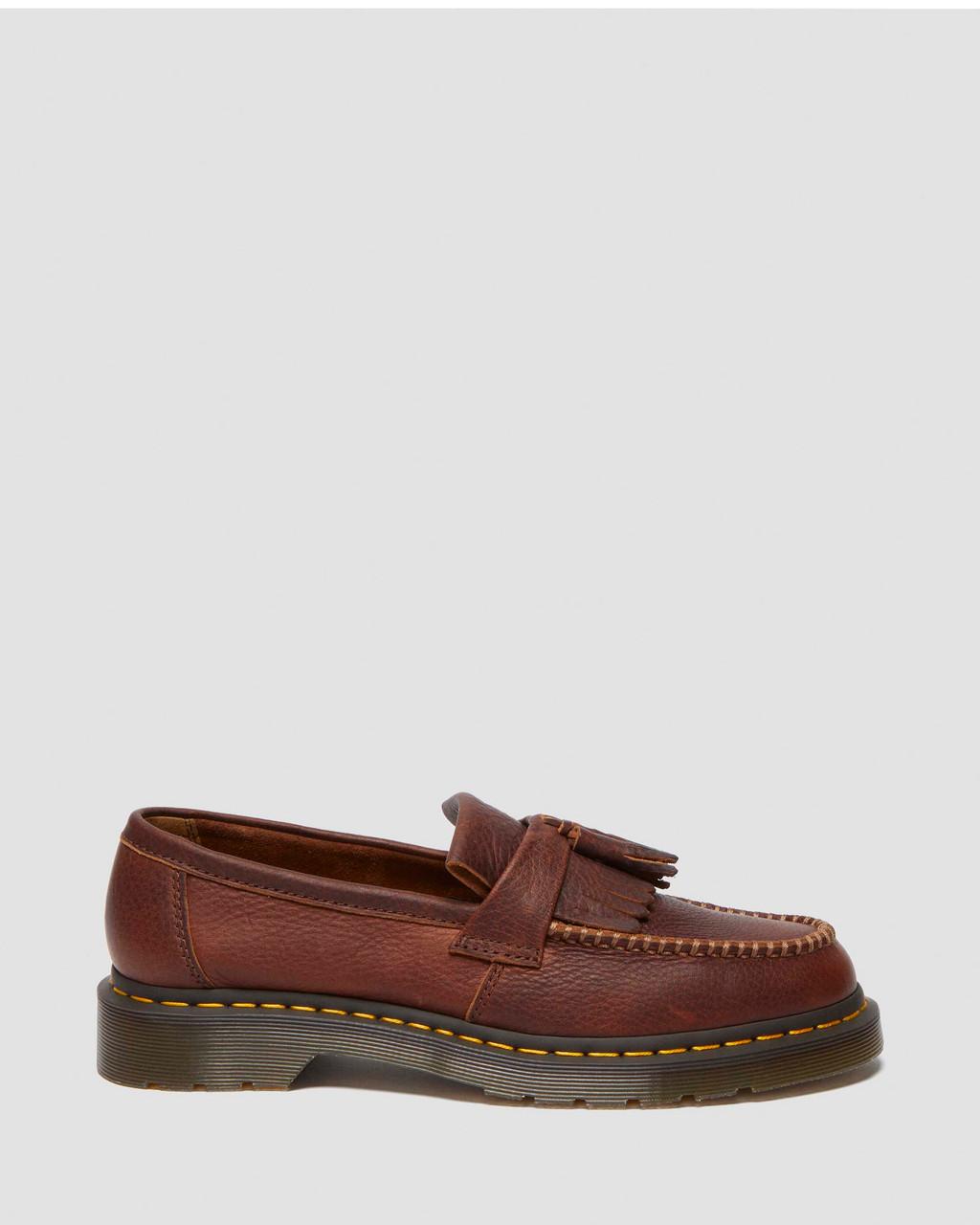 Mocasines Dr Martens Adrian Ambassador Yellow Stitch Leather Hombre Vino | 27030092