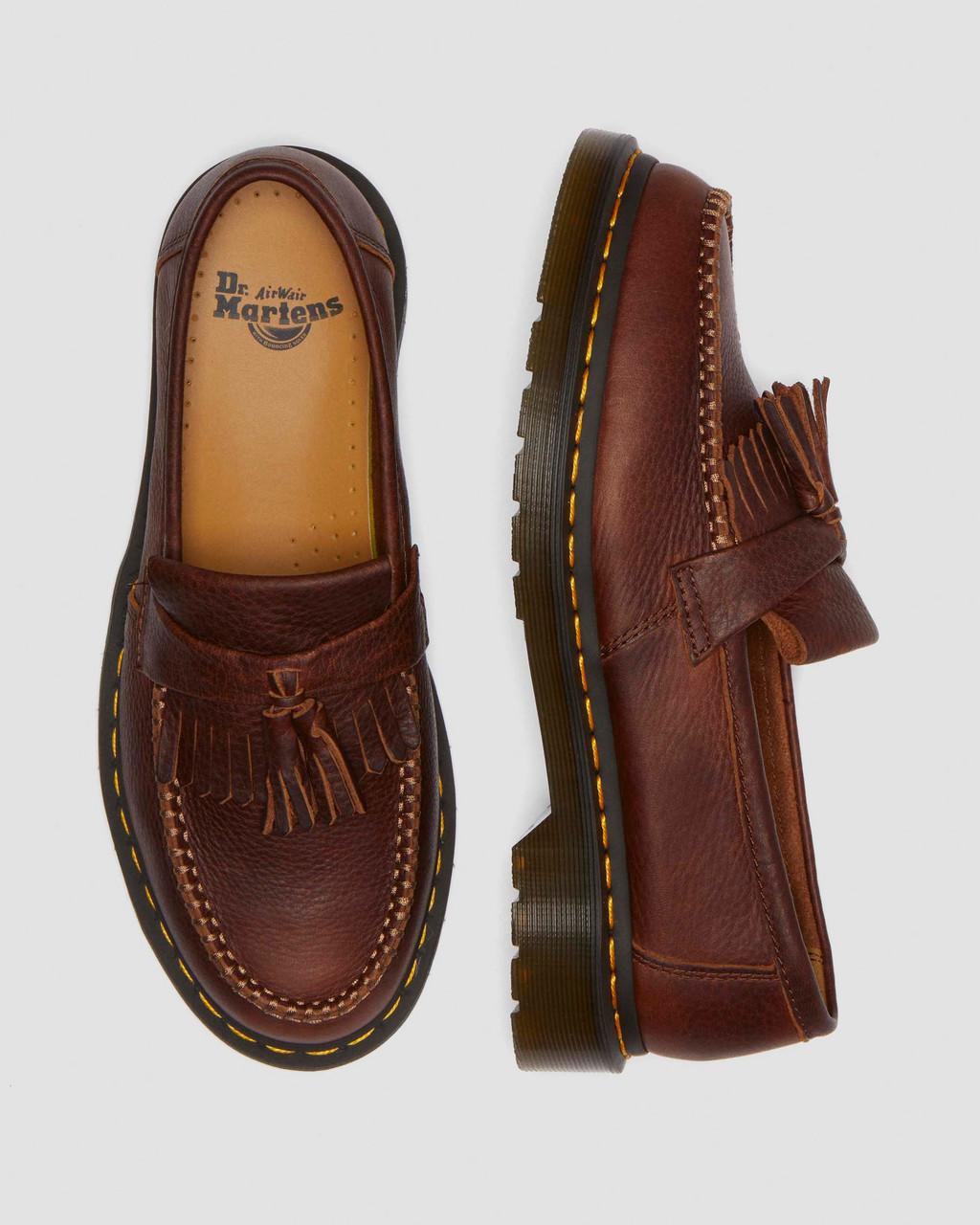 Mocasines Dr Martens Adrian Ambassador Yellow Stitch Leather Hombre Vino | 27030092
