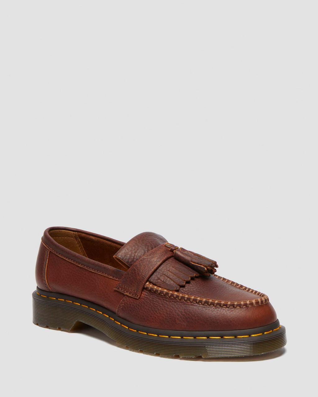 Mocasines Dr Martens Adrian Ambassador Yellow Stitch Leather Hombre Vino | 27030092