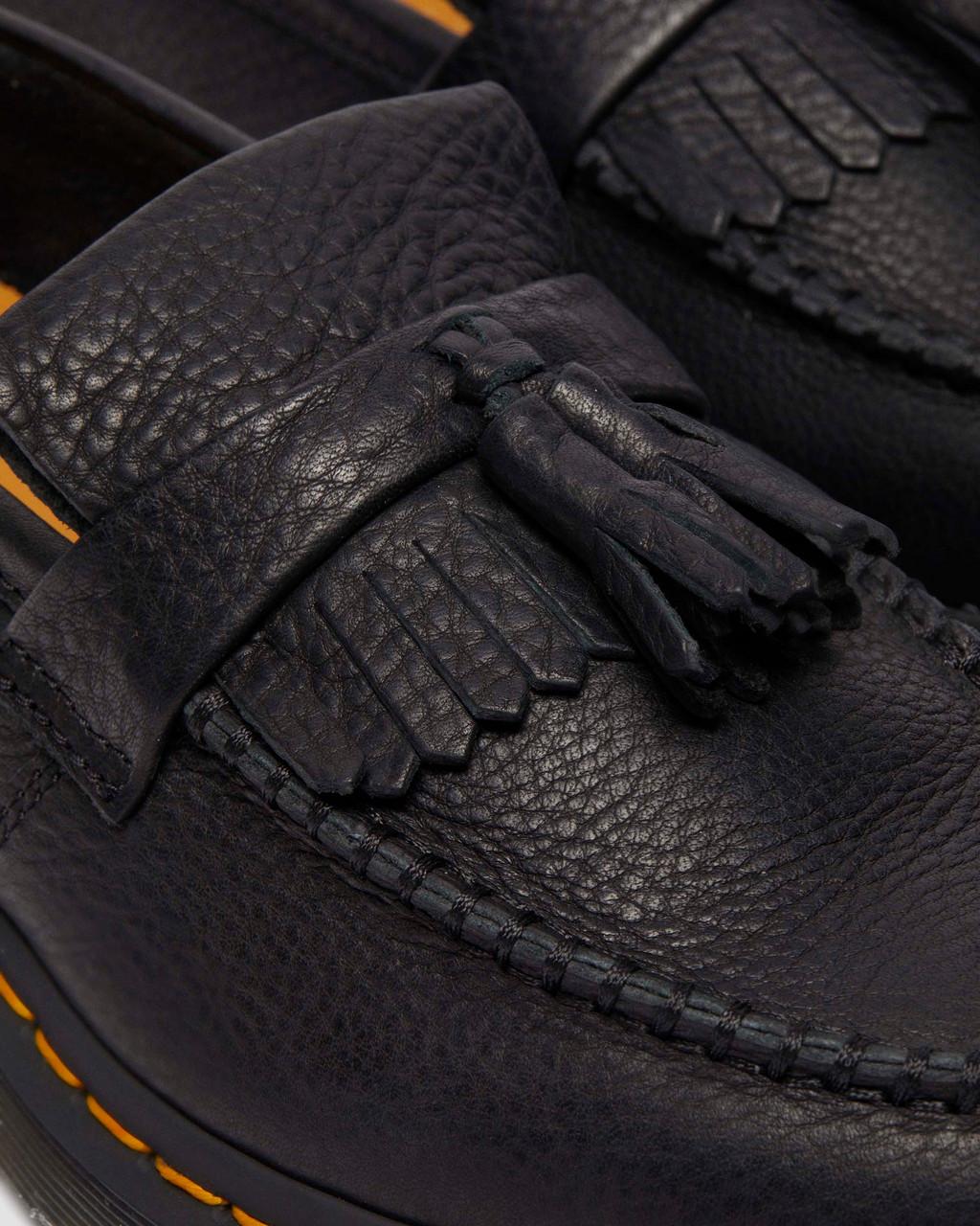 Mocasines Dr Martens Adrian Ambassador Yellow Stitch Leather Hombre Negros | 59937301