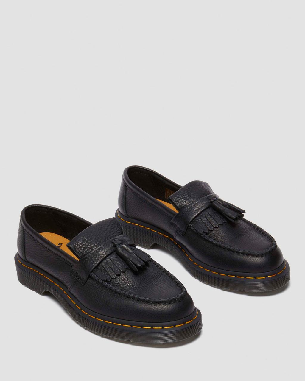 Mocasines Dr Martens Adrian Ambassador Yellow Stitch Leather Hombre Negros | 59937301