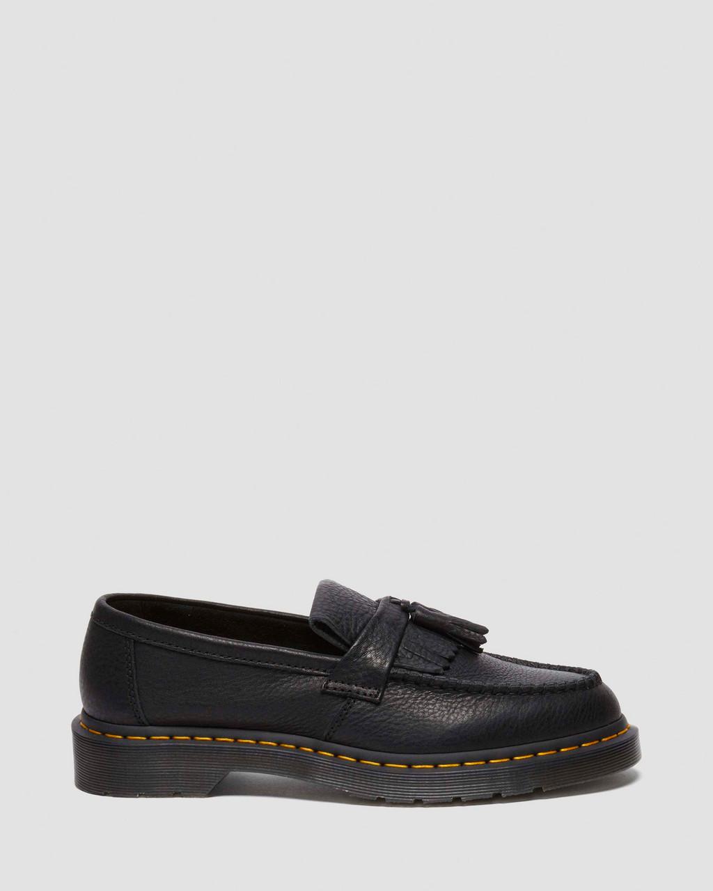Mocasines Dr Martens Adrian Ambassador Yellow Stitch Leather Hombre Negros | 59937301