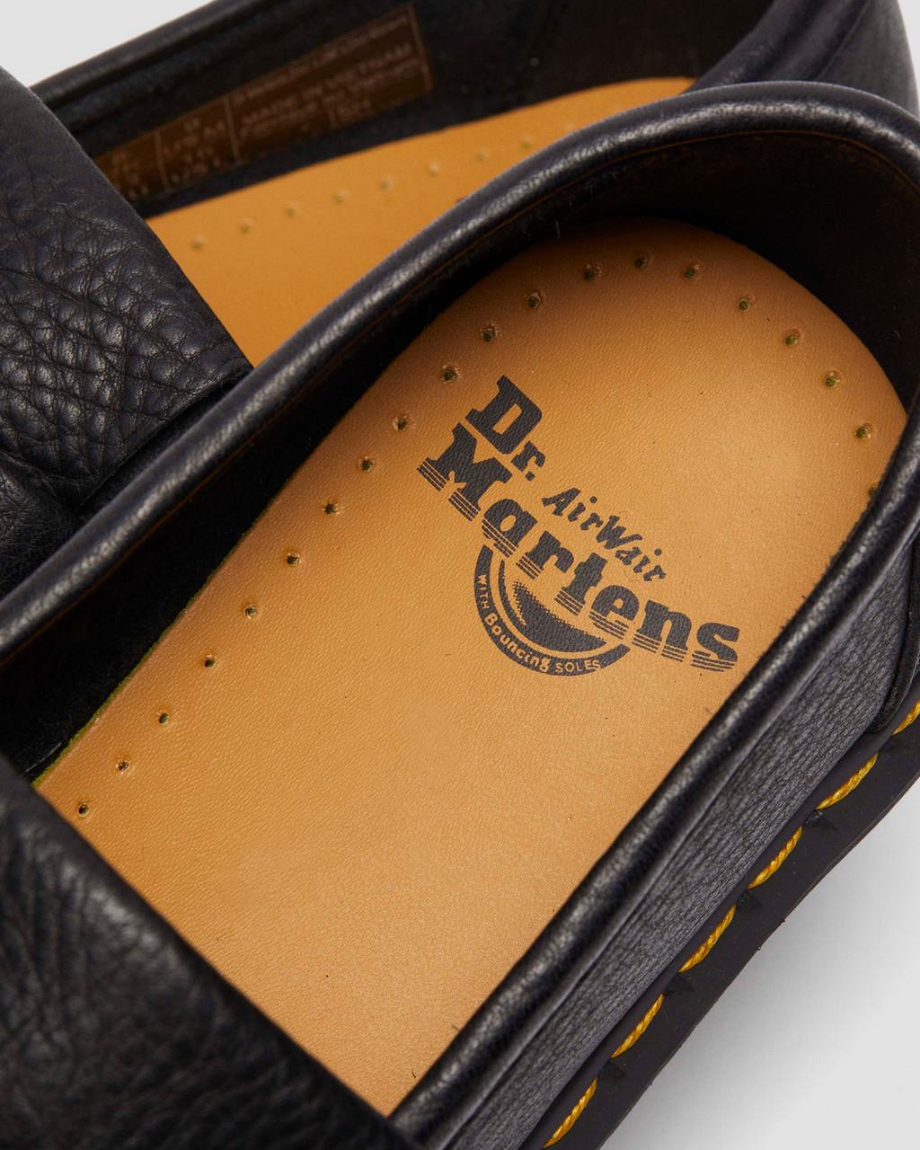 Mocasines Dr Martens Adrian Ambassador Yellow Stitch Leather Hombre Negros | 59937301