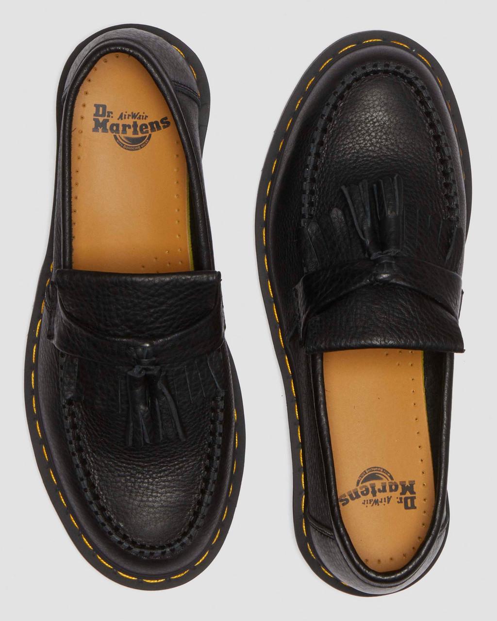 Mocasines Dr Martens Adrian Ambassador Yellow Stitch Leather Hombre Negros | 59937301