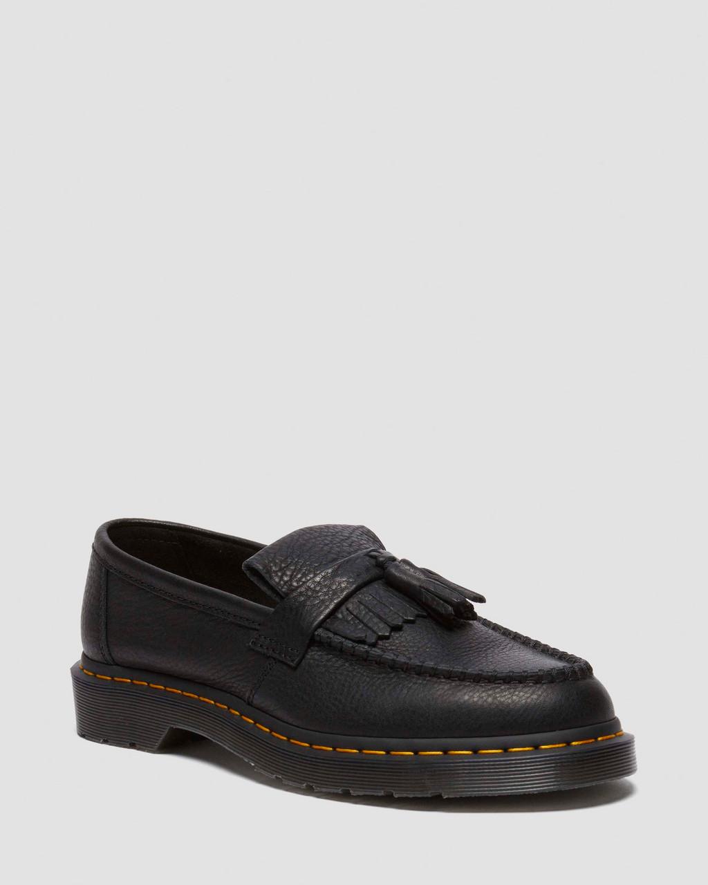 Mocasines Dr Martens Adrian Ambassador Yellow Stitch Leather Hombre Negros | 59937301