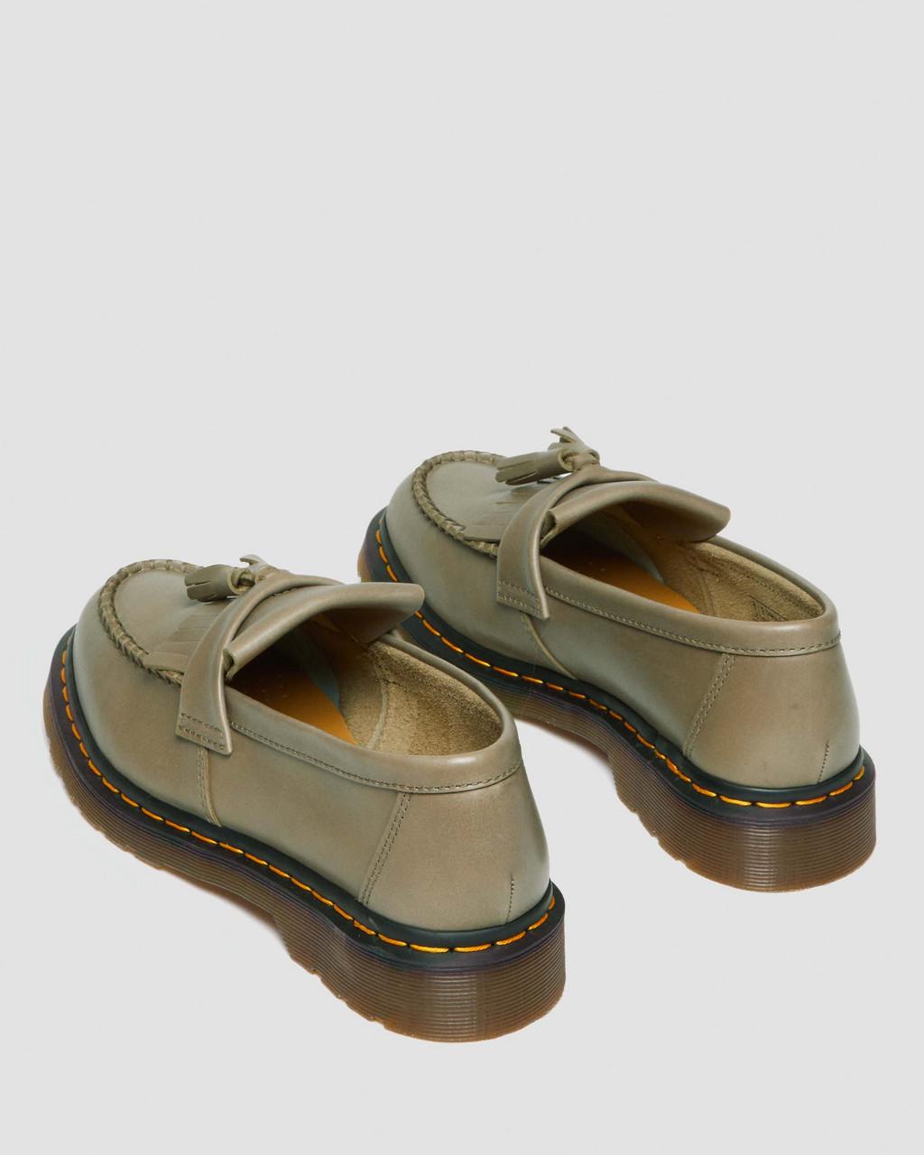 Mocasines Dr Martens Adrian Carrara Leather Tassel Hombre Verde Oliva | 83508119