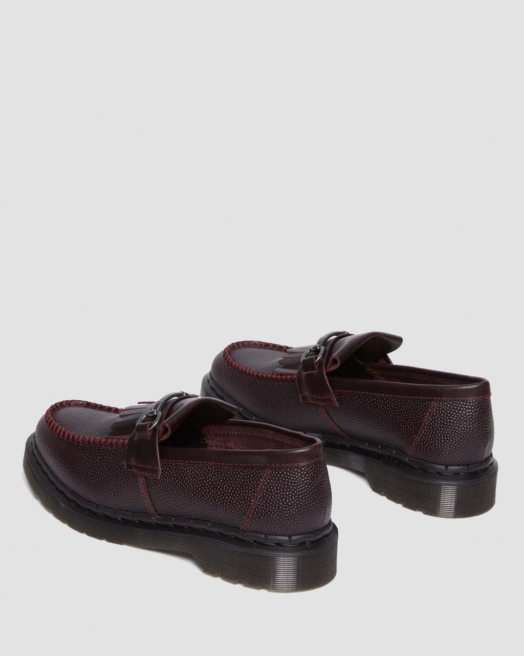Mocasines Dr Martens Adrian Snaffle Pebble Grain Leather Kiltie Mujer Vino | 76022406