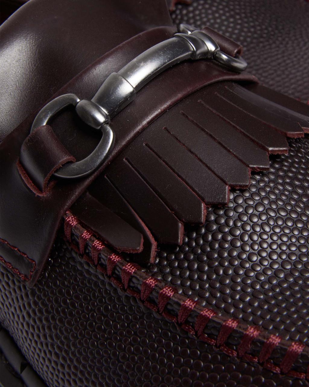 Mocasines Dr Martens Adrian Snaffle Pebble Grain Leather Kiltie Hombre Vino | 37512893