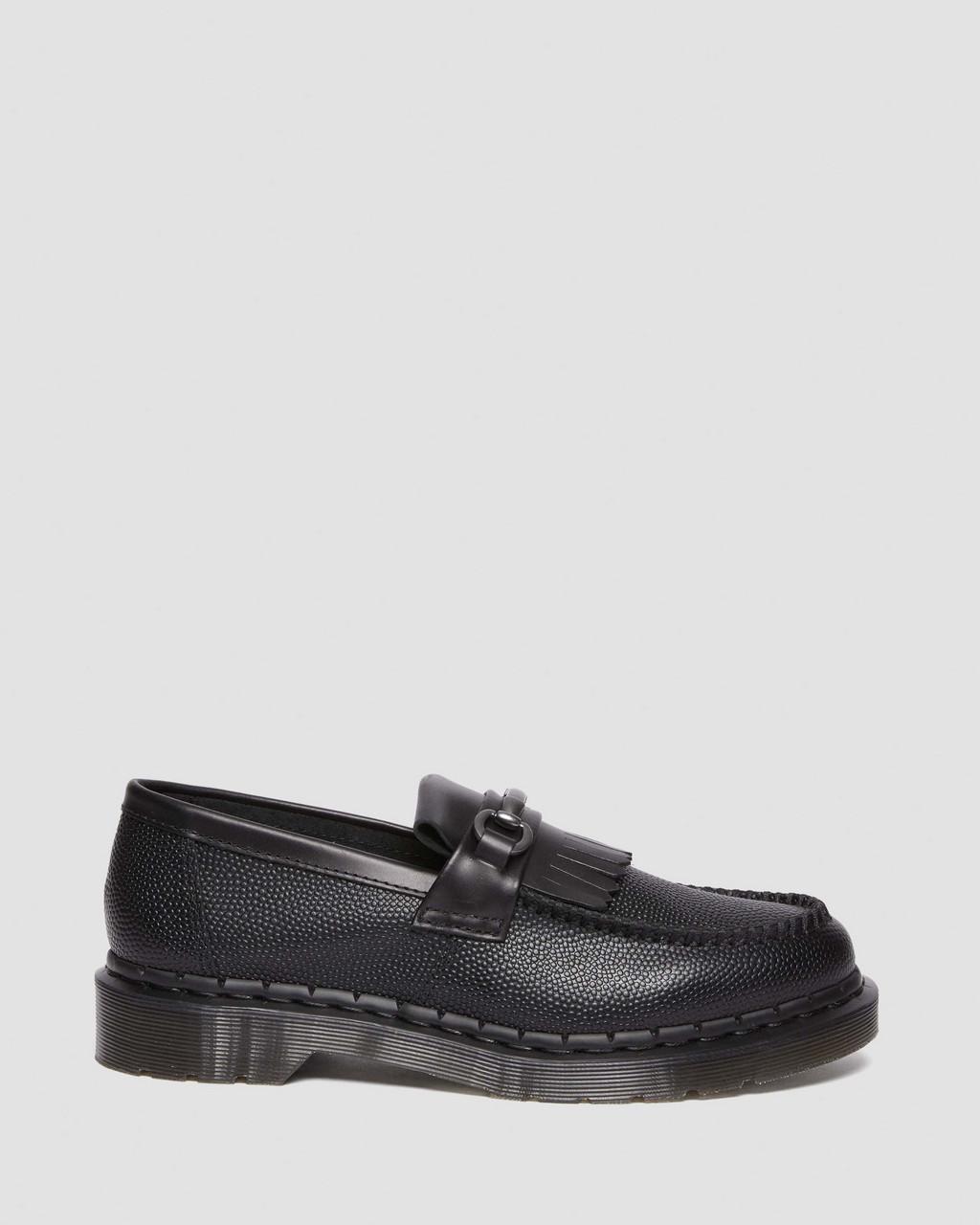 Mocasines Dr Martens Adrian Snaffle Pebble Grain Leather Kiltie Mujer Negros | 30871609