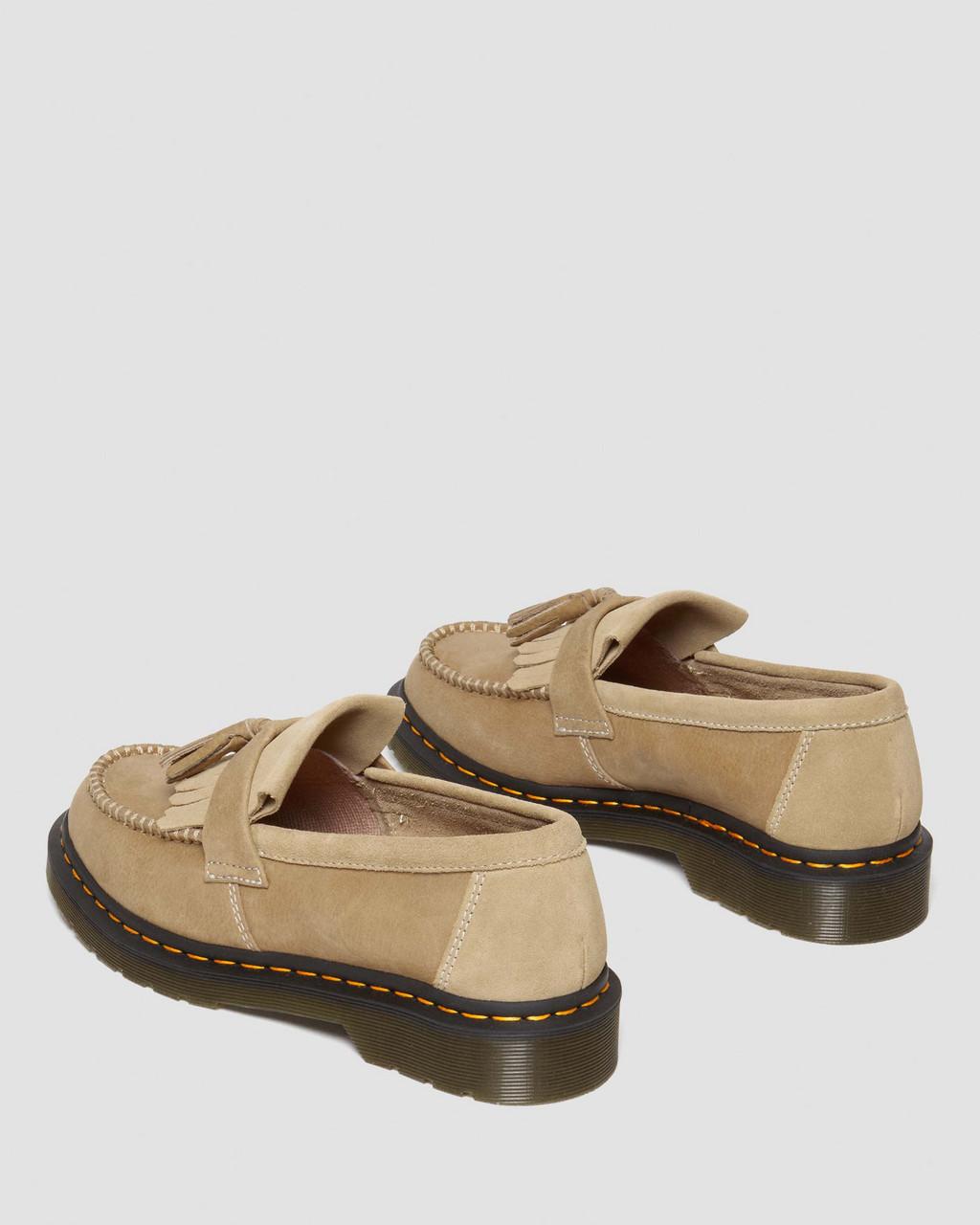 Mocasines Dr Martens Adrian Tumbled Nubuck Leather Tassel Hombre Marrom | 33665163