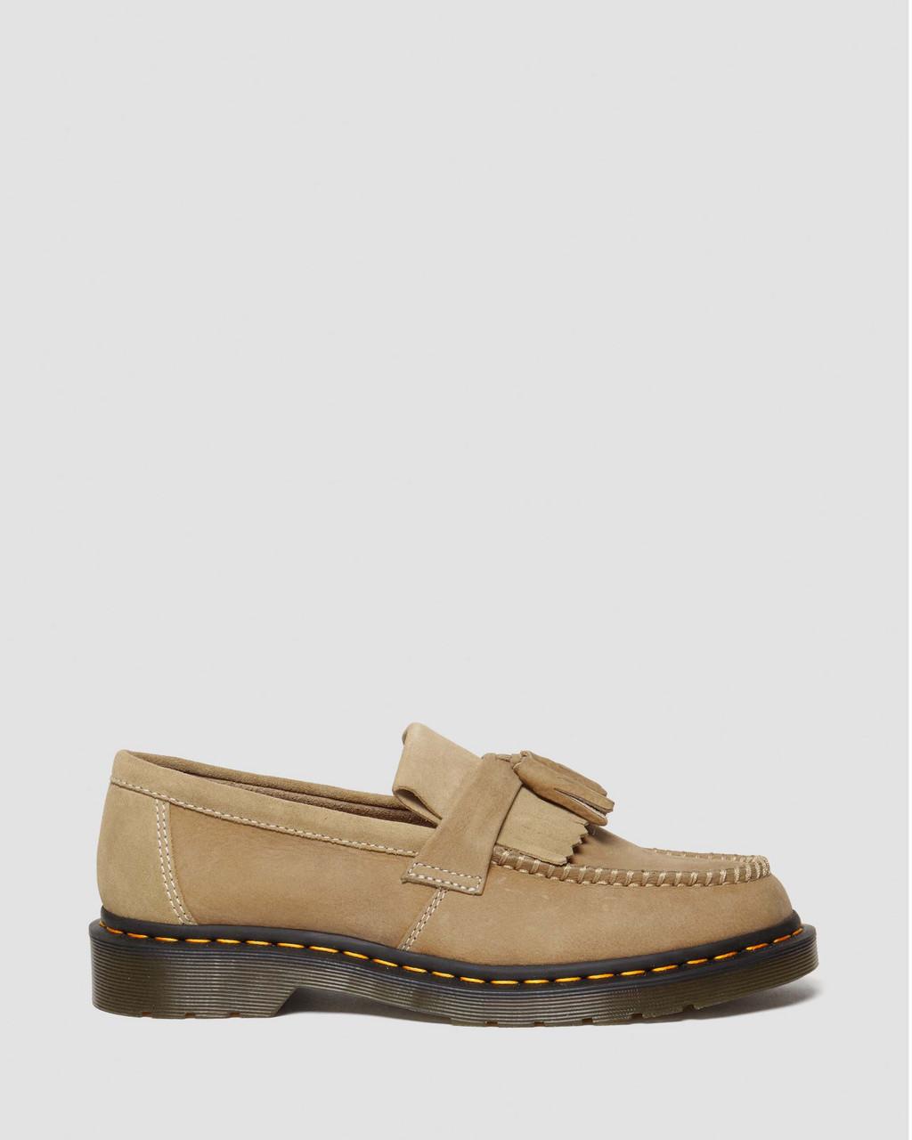 Mocasines Dr Martens Adrian Tumbled Nubuck Leather Tassel Hombre Marrom | 33665163