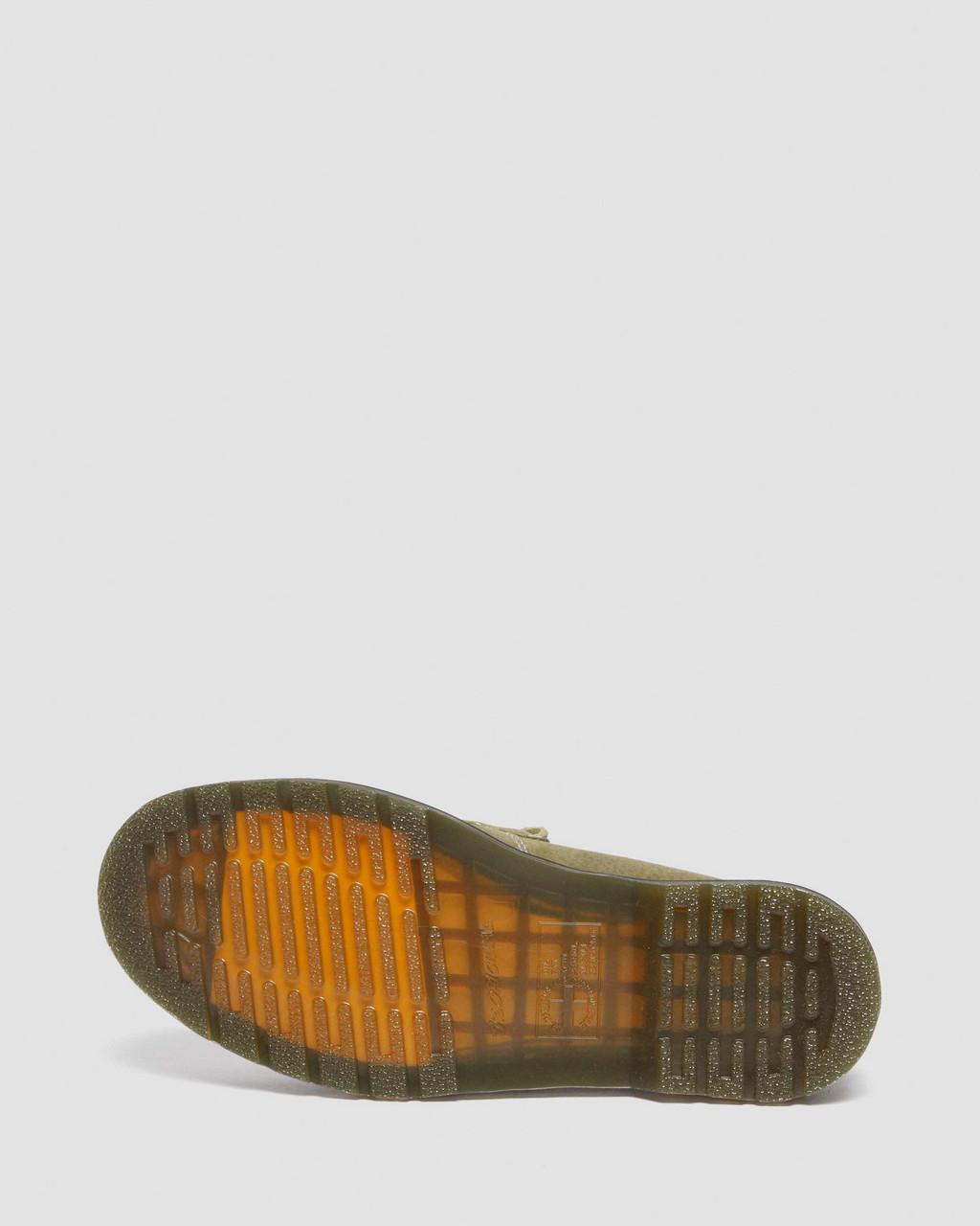 Mocasines Dr Martens Adrian Tumbled Nubuck Leather Tassel Mujer Verde Oliva | 92271982