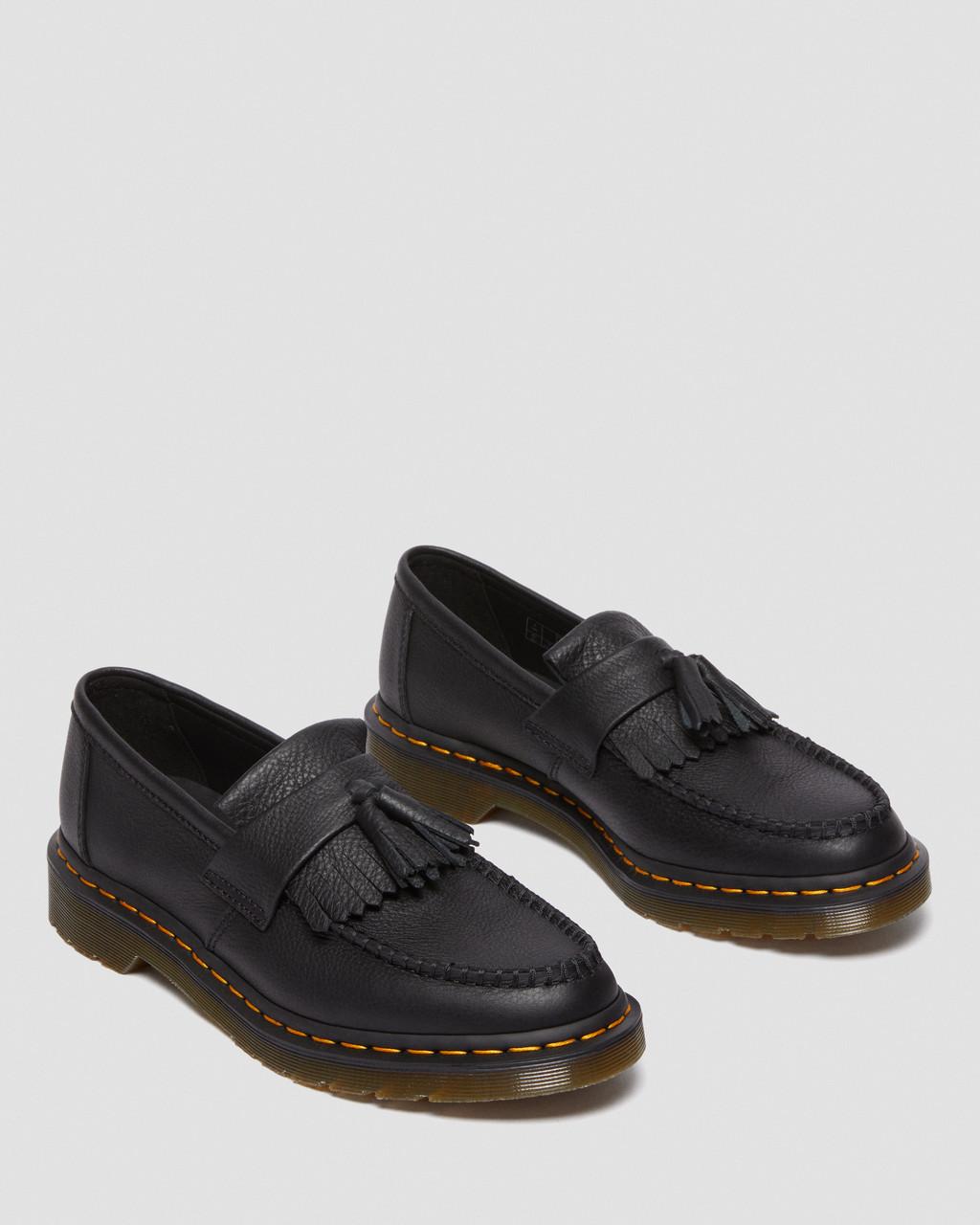 Mocasines Dr Martens Adrian Virginia Leather Tassel Mujer Negros | 25639313