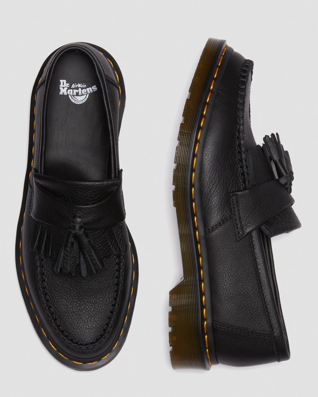 Mocasines Dr Martens Adrian Virginia Leather Tassel Mujer Negros | 25639313