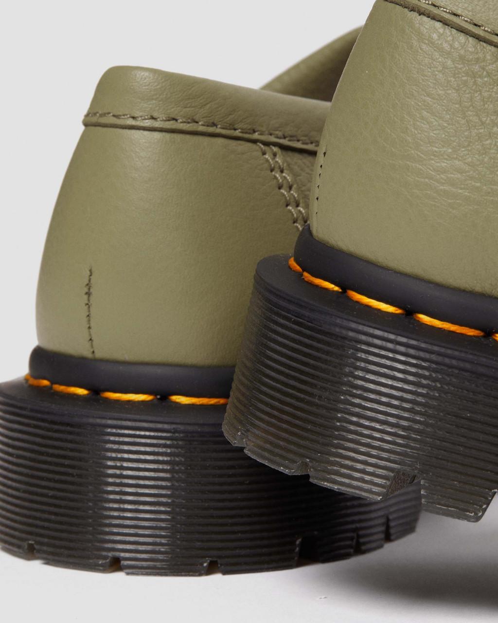 Mocasines Dr Martens Adrian Virginia Leather Tassel Mujer Verde Oliva | 77512057