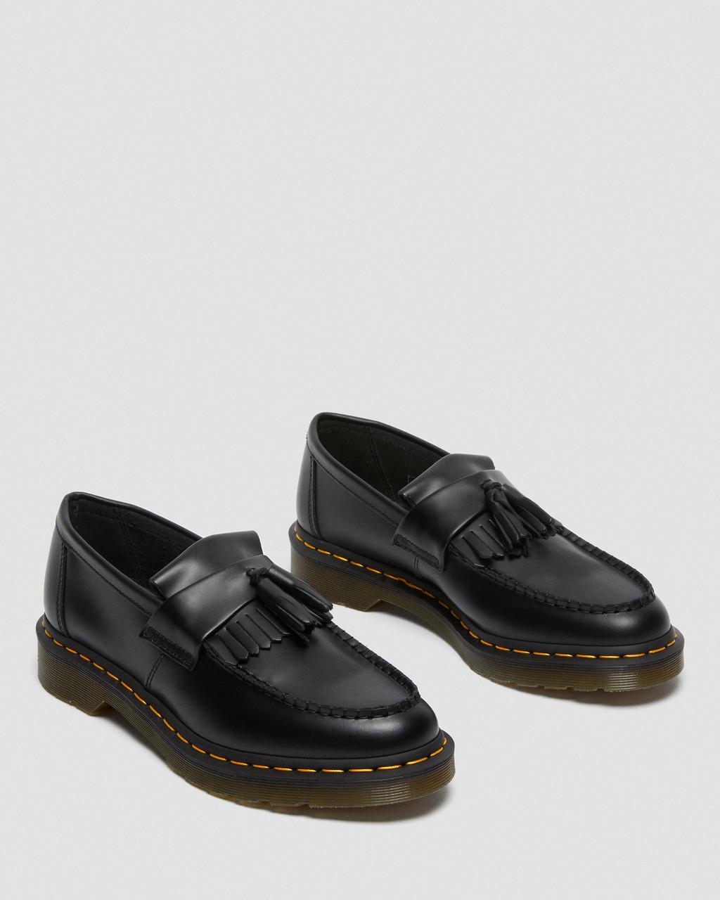 Mocasines Dr Martens Adrian Yellow Stitch Leather Tassel Hombre Negros | 78730835