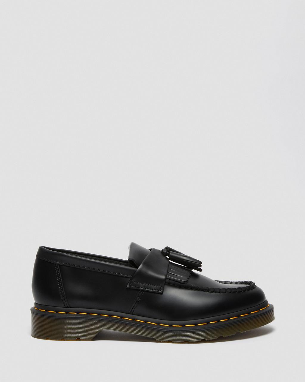 Mocasines Dr Martens Adrian Yellow Stitch Leather Tassel Hombre Negros | 78730835