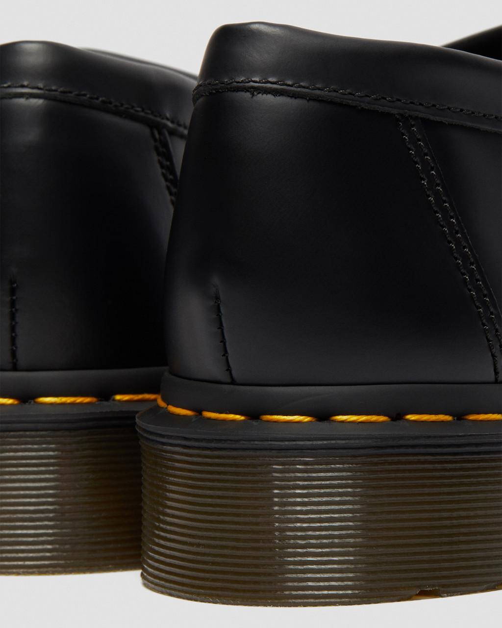 Mocasines Dr Martens Adrian Yellow Stitch Leather Tassel Hombre Negros | 78730835
