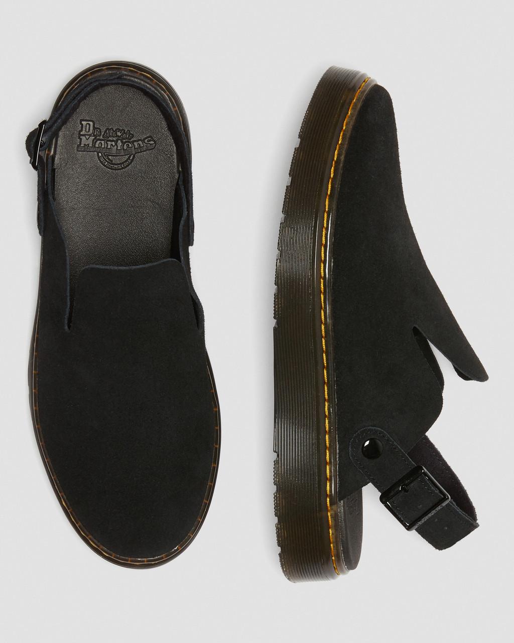 Mulas Dr Martens Carlson Suede Casual Slingback Hombre Negros | 16765515